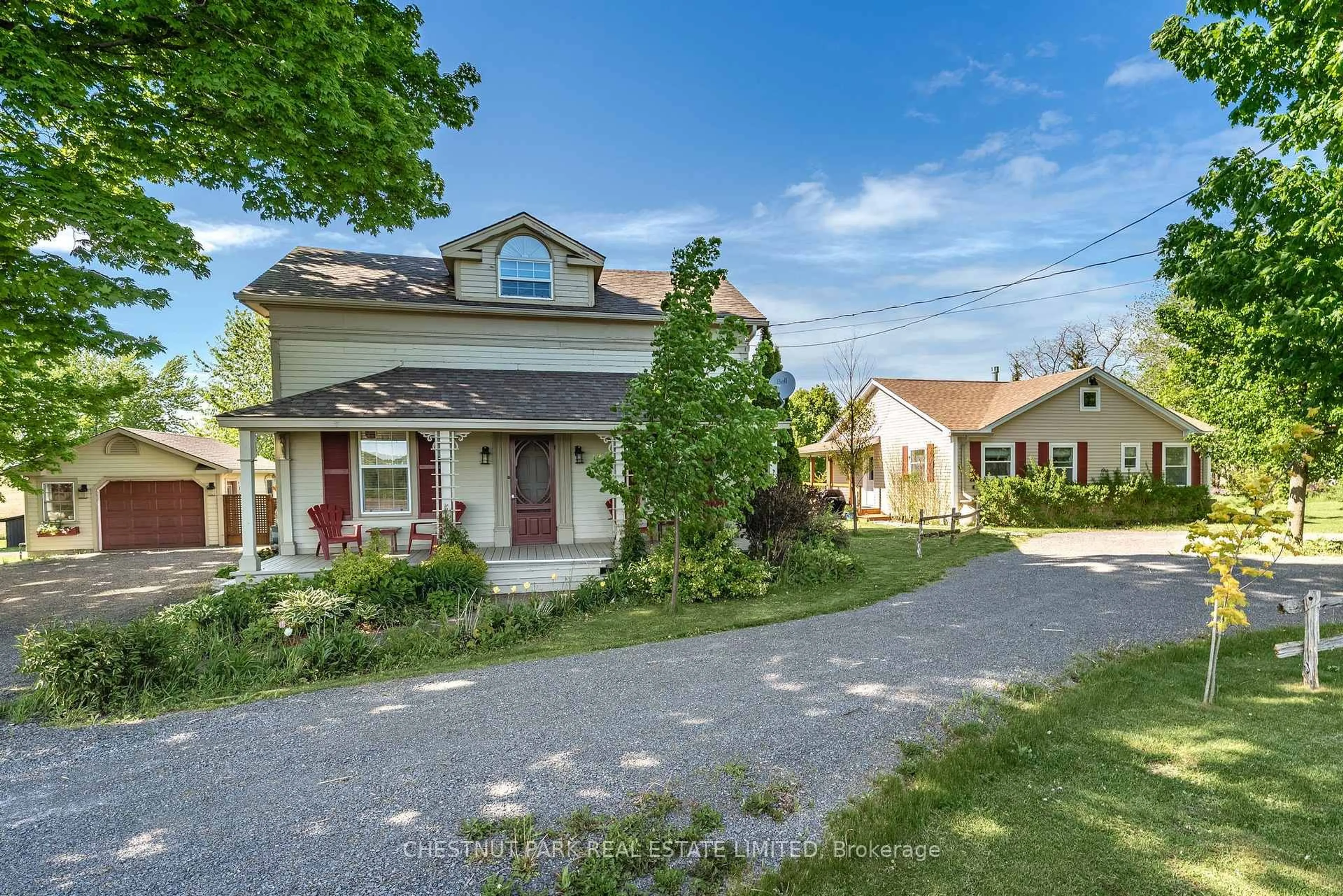 A pic from outside/outdoor area/front of a property/back of a property/a pic from drone, street for 14782 Loyalist Pkwy, Prince Edward County Ontario K0K 1G0