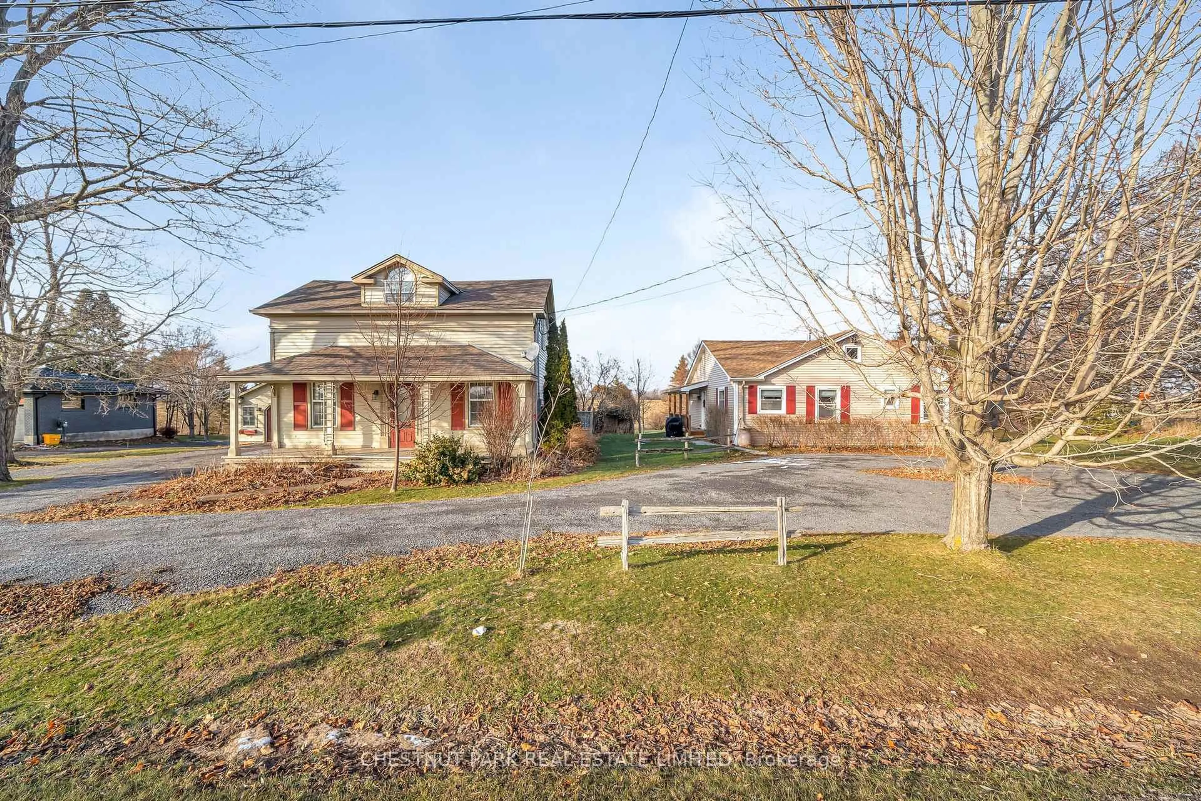 A pic from outside/outdoor area/front of a property/back of a property/a pic from drone, street for 14782 Loyalist Pkwy, Prince Edward County Ontario K0K 1G0