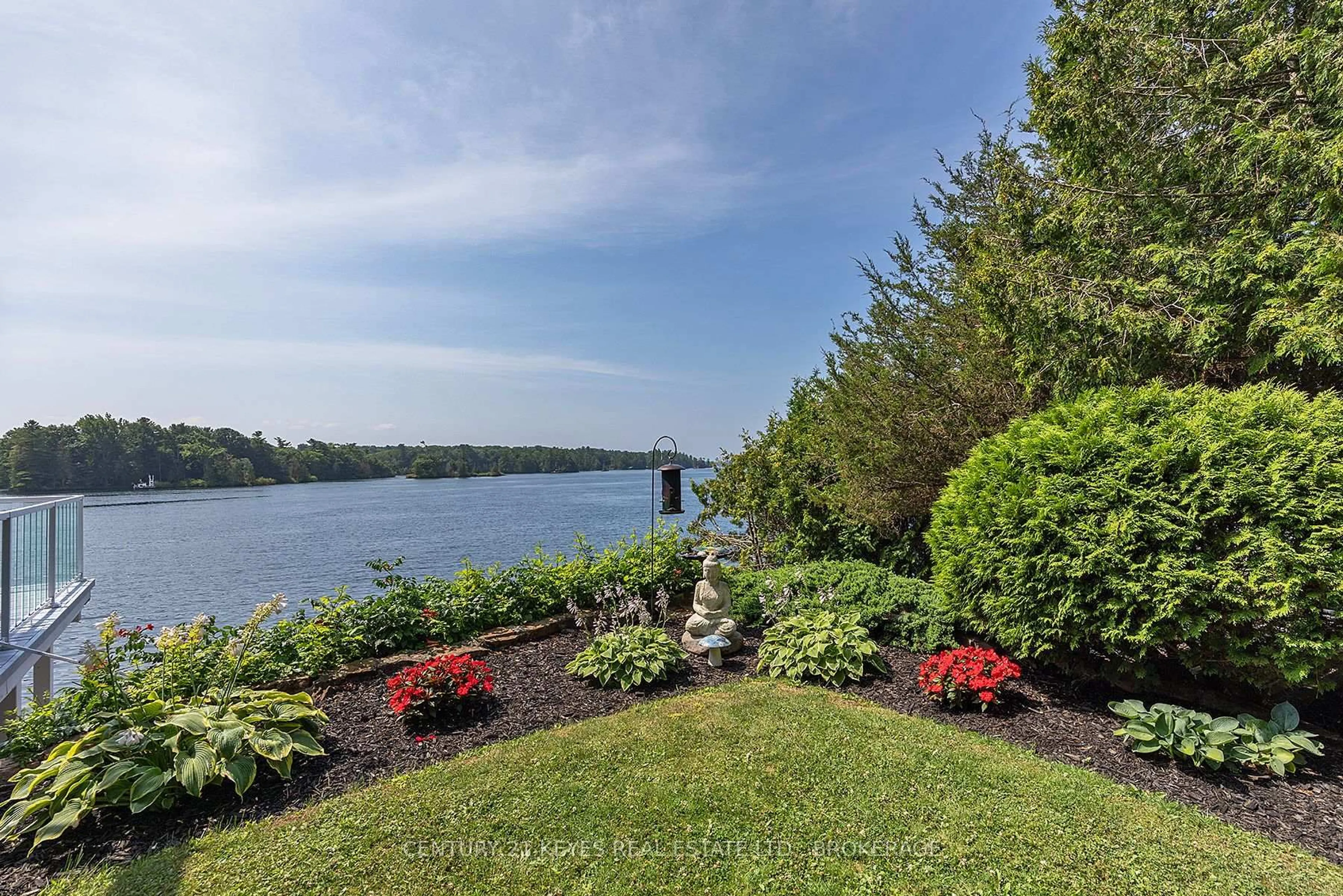 Patio, water/lake/river/ocean view for 207 Ivy Lea Rd, Leeds and the Thousand Islands Ontario K0E 1L0