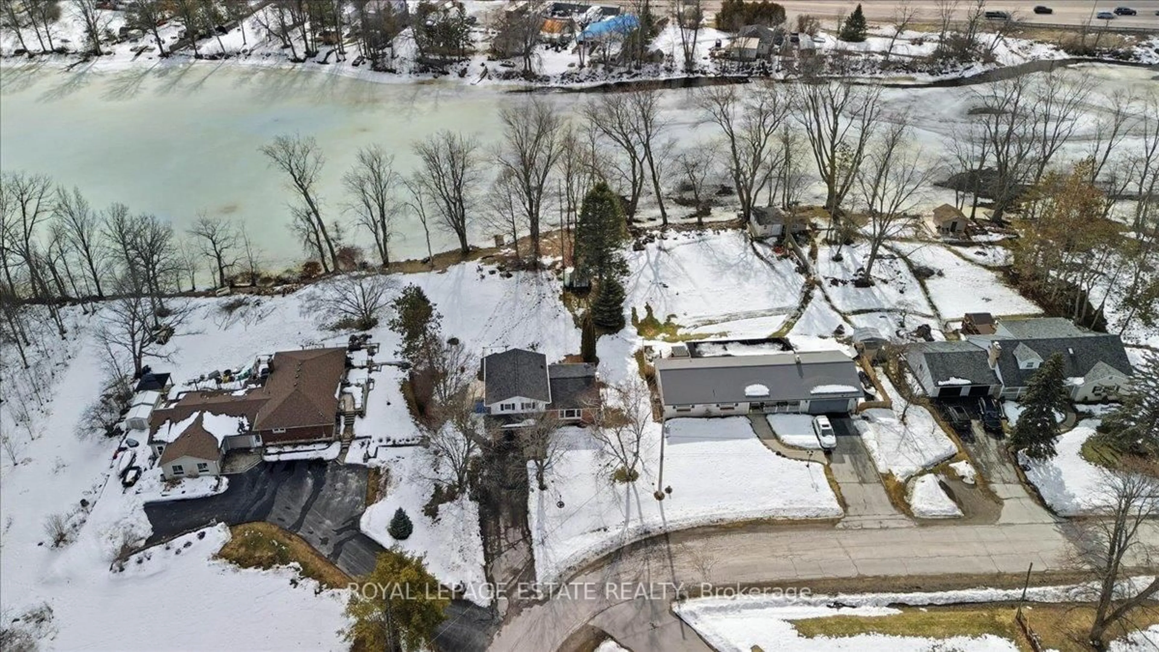 A pic from outside/outdoor area/front of a property/back of a property/a pic from drone, water/lake/river/ocean view for 102 GREENFIELD Park, Corbyville Ontario K0K 1V0