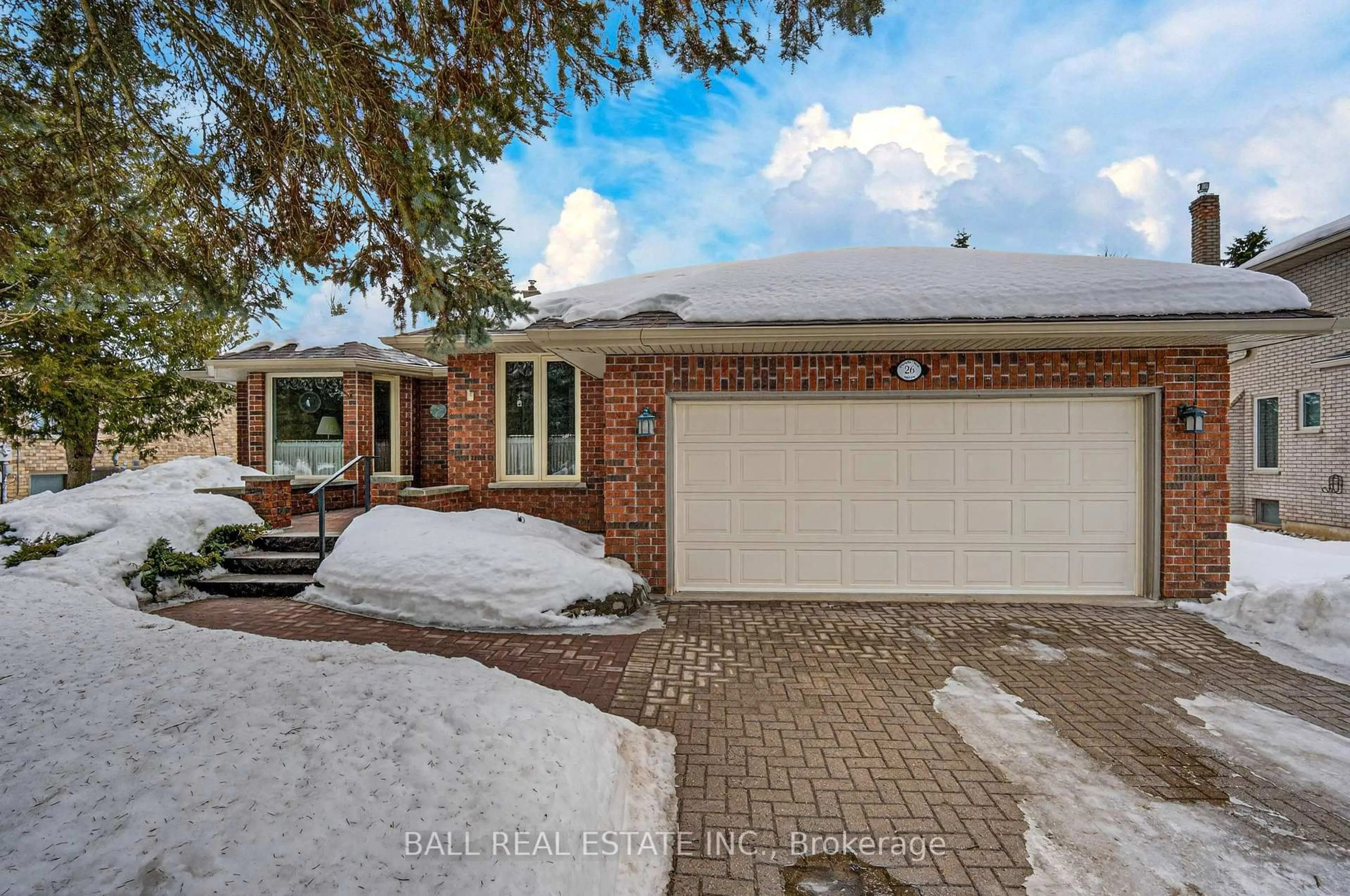 Home with brick exterior material, street for 26 Island Bay Dr, Kawartha Lakes Ontario K0M 1A0