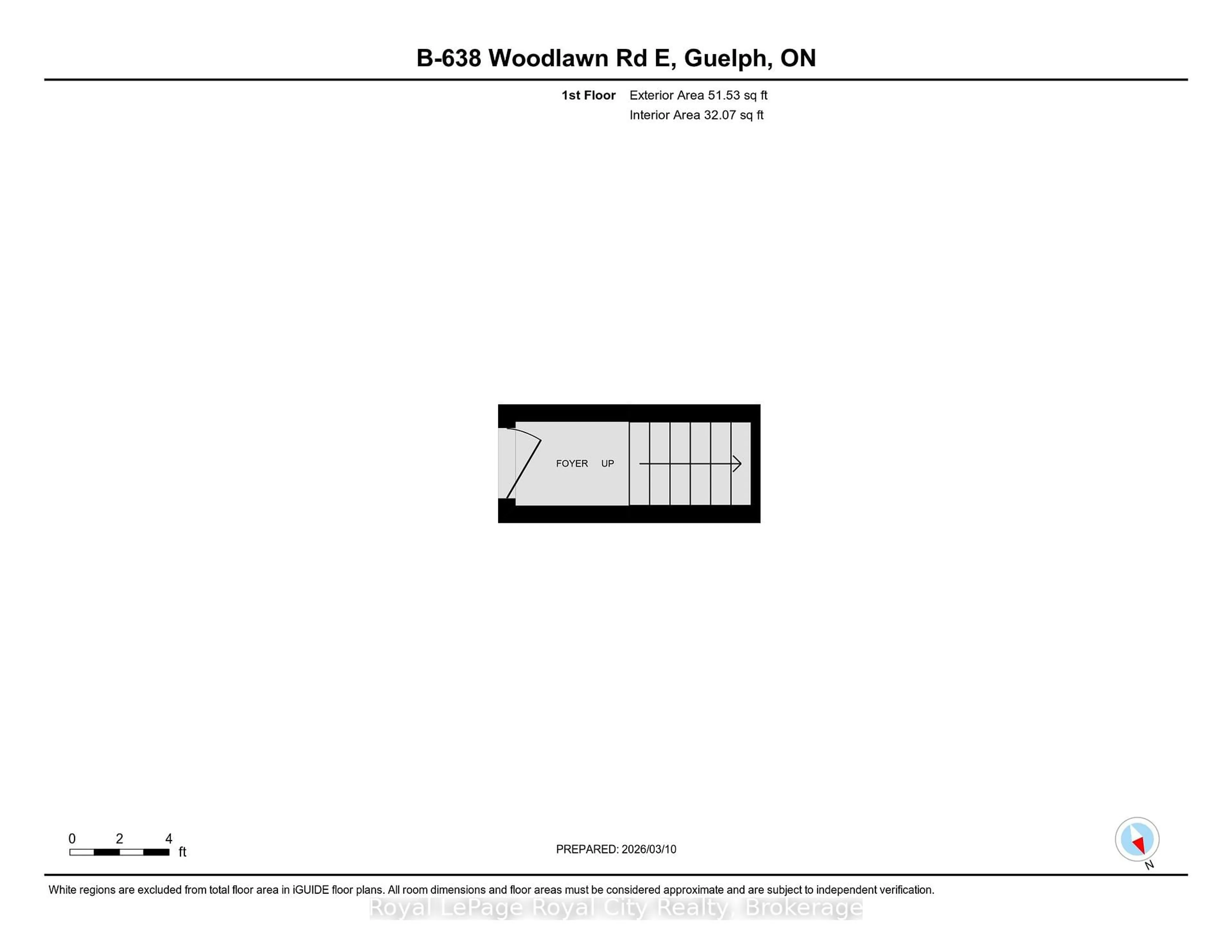 Floor plan for 638 Woodlawn Rd #B, Guelph Ontario N1E 0K4