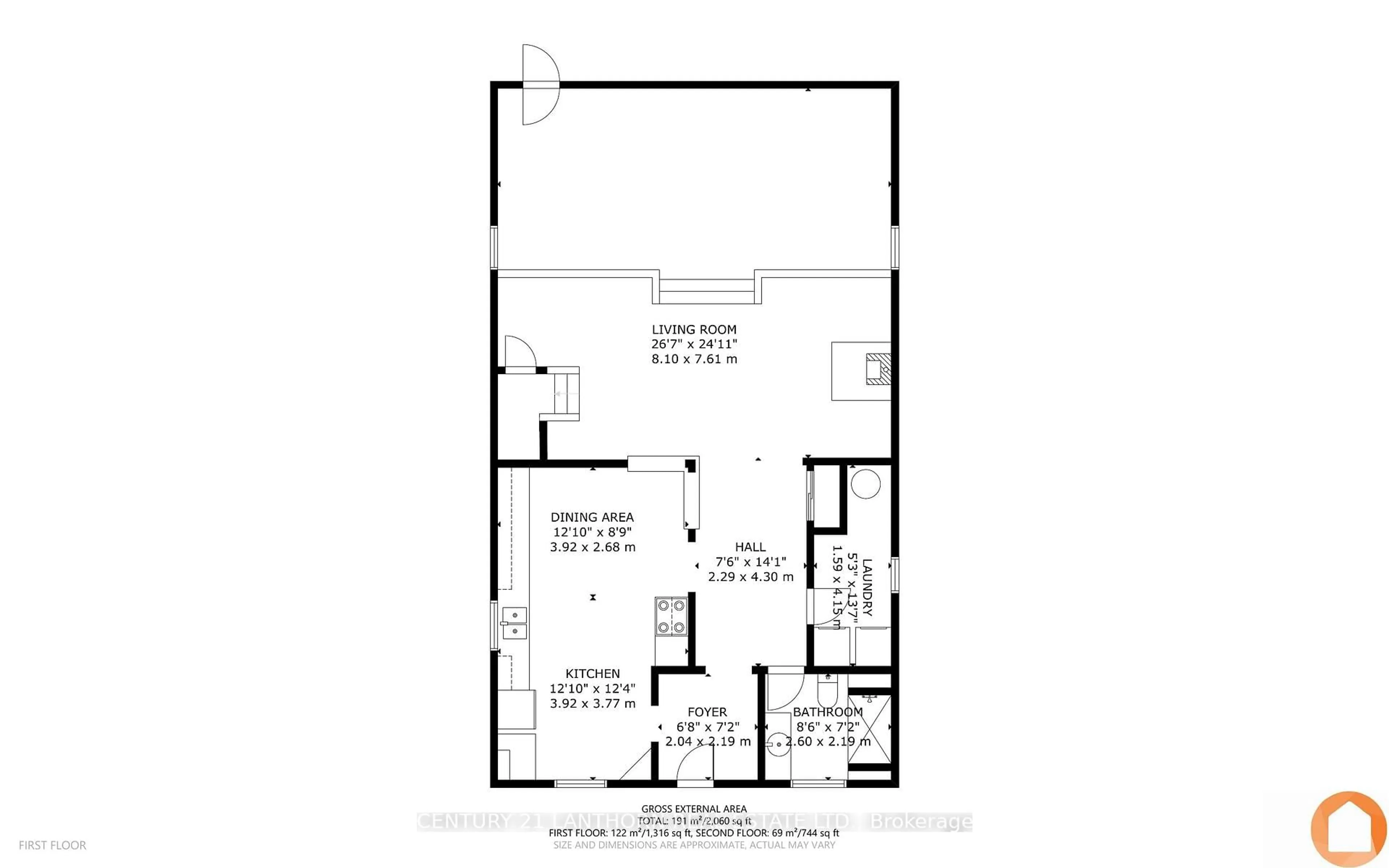 Floor plan for 1868 County Road 14 Rd, Prince Edward County Ontario K0K 1A0