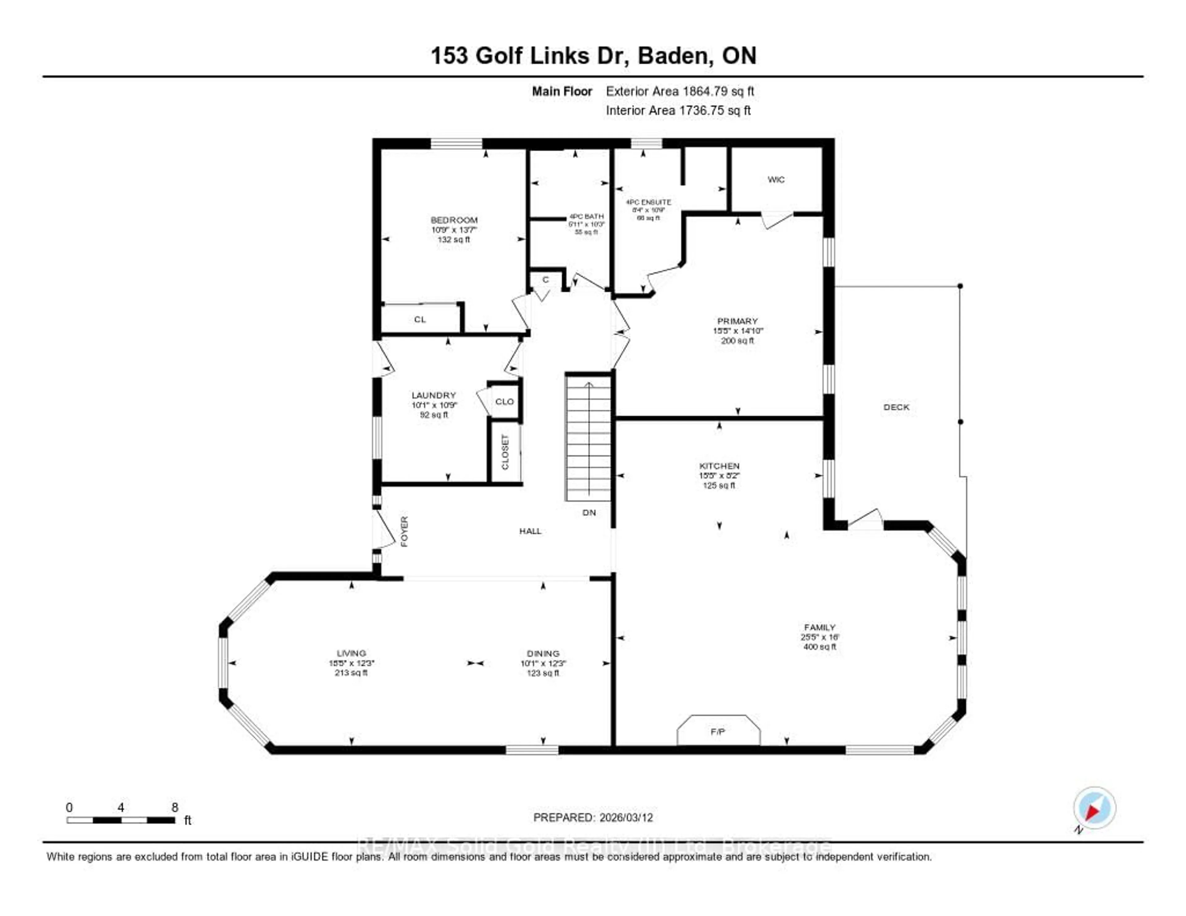 Floor plan for 153 Golf Links Dr #139, Wilmot Ontario N3A 3N8
