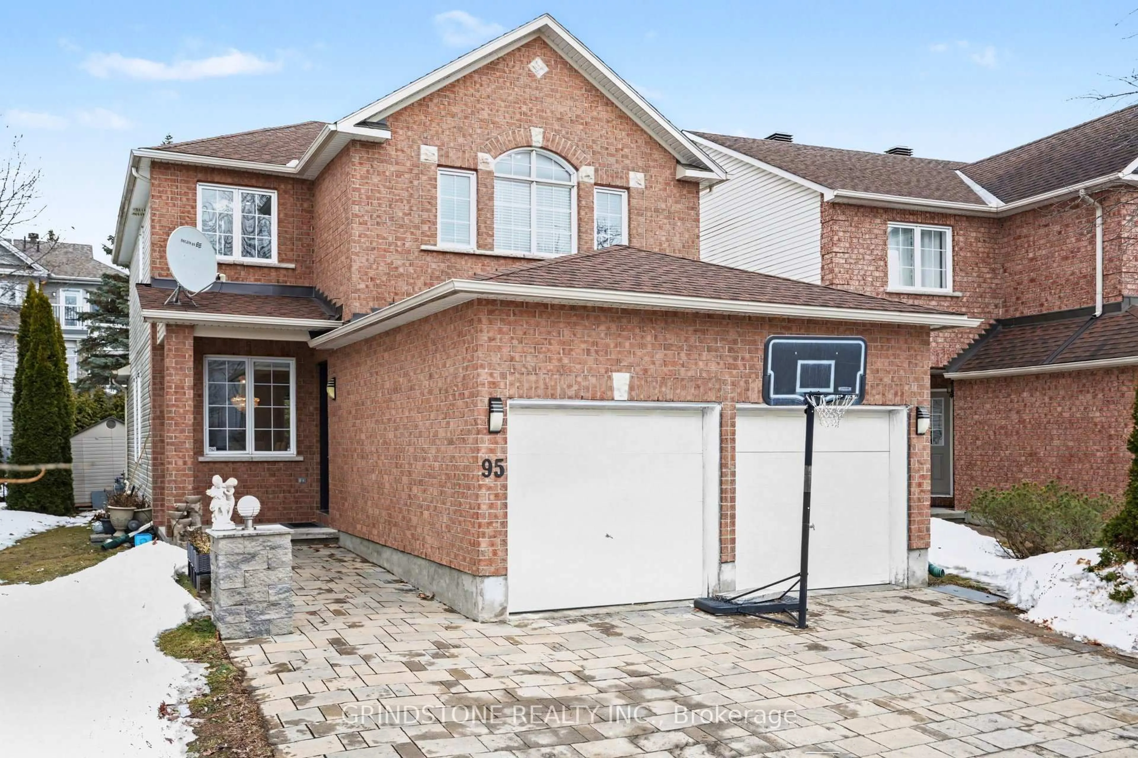 Home with brick exterior material, street for 95 Evanshen Cres, Kanata Ontario K2K 2X7