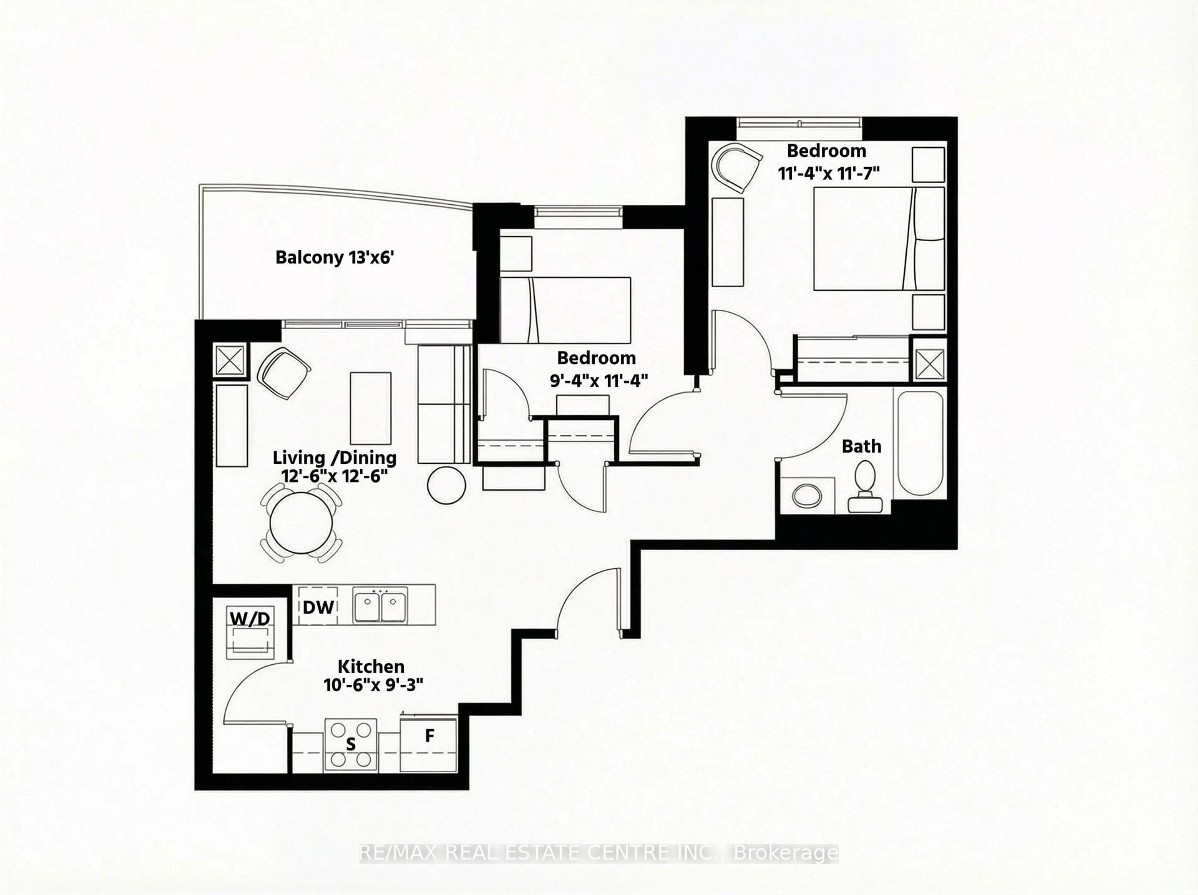 Floor plan for 170 Water St #501, Cambridge Ontario N1R 3B6