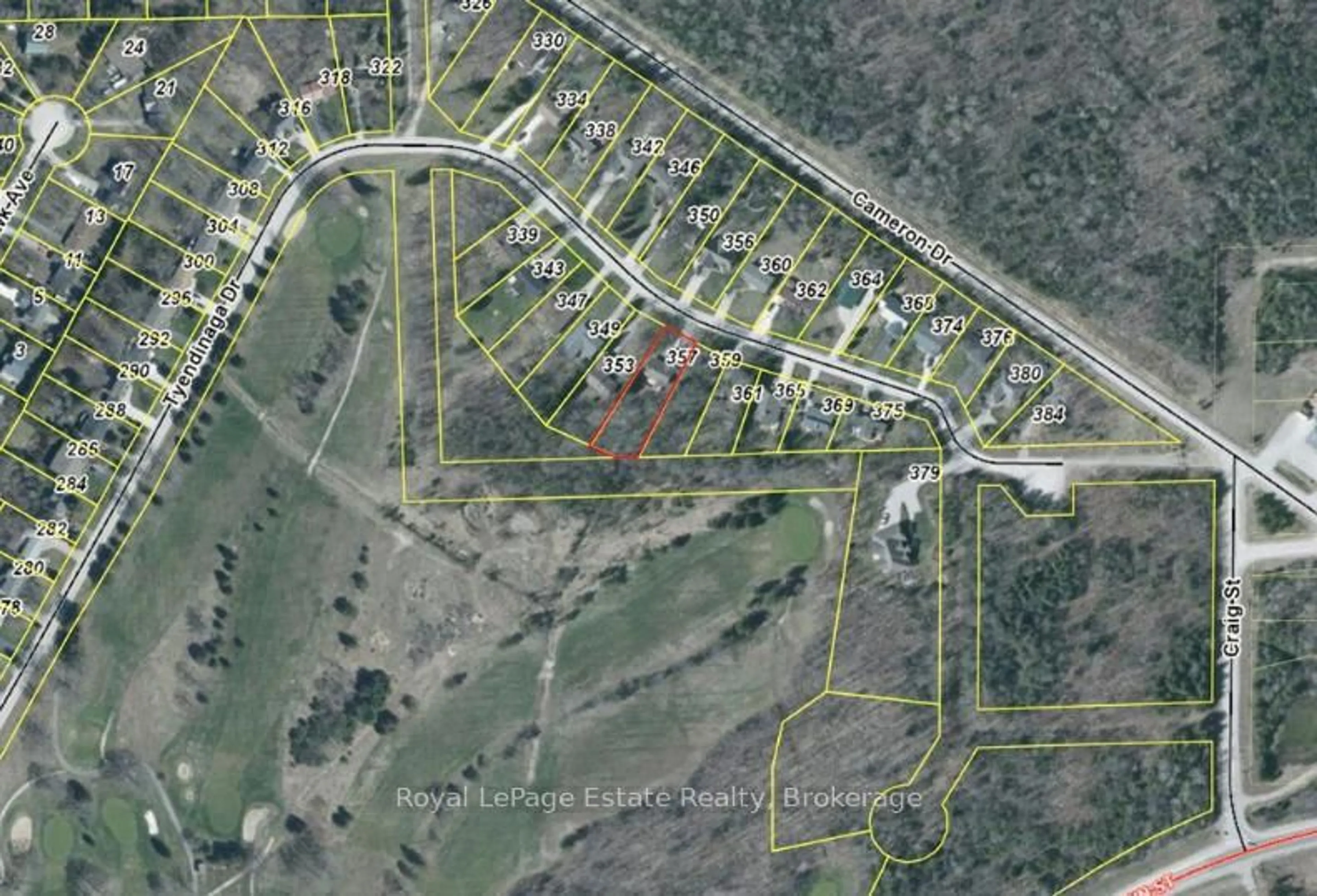 Picture of a map for 357 Tyendinaga Dr, Saugeen Shores Ontario N0H 2L0