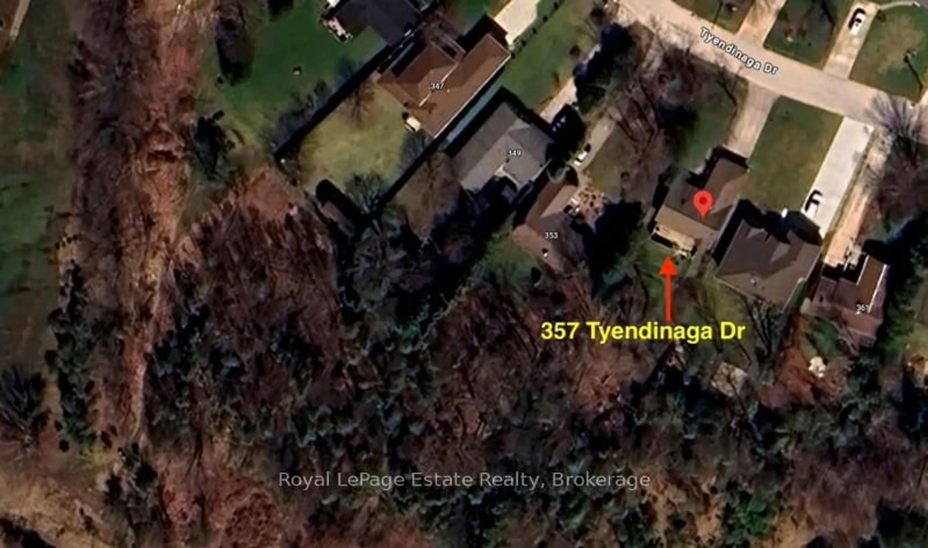 A pic from outside/outdoor area/front of a property/back of a property/a pic from drone, street for 357 Tyendinaga Dr, Saugeen Shores Ontario N0H 2L0