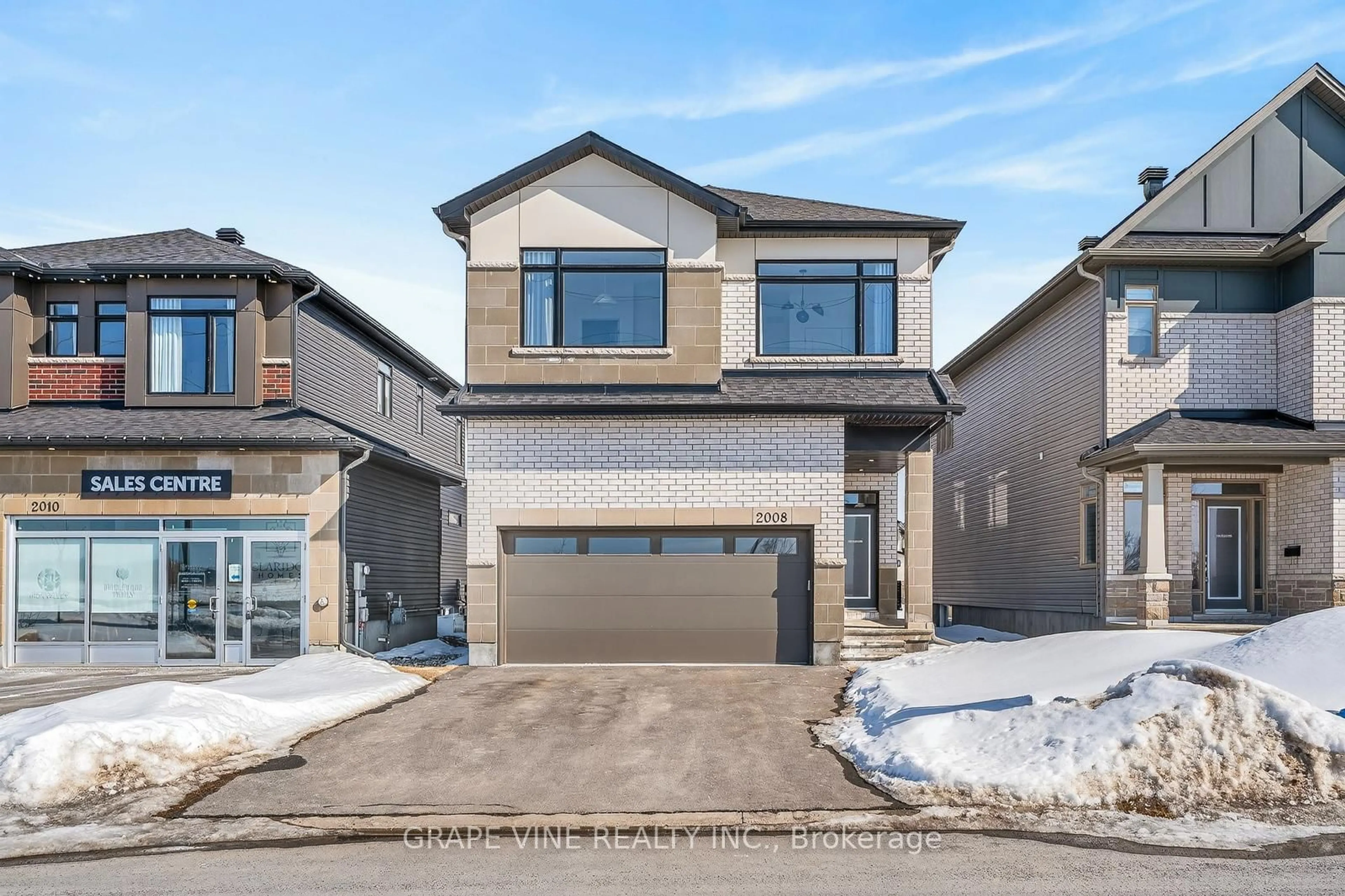 Home with brick exterior material, street for 2008 Allegrini Terr, Ottawa Ontario K2S 2S7