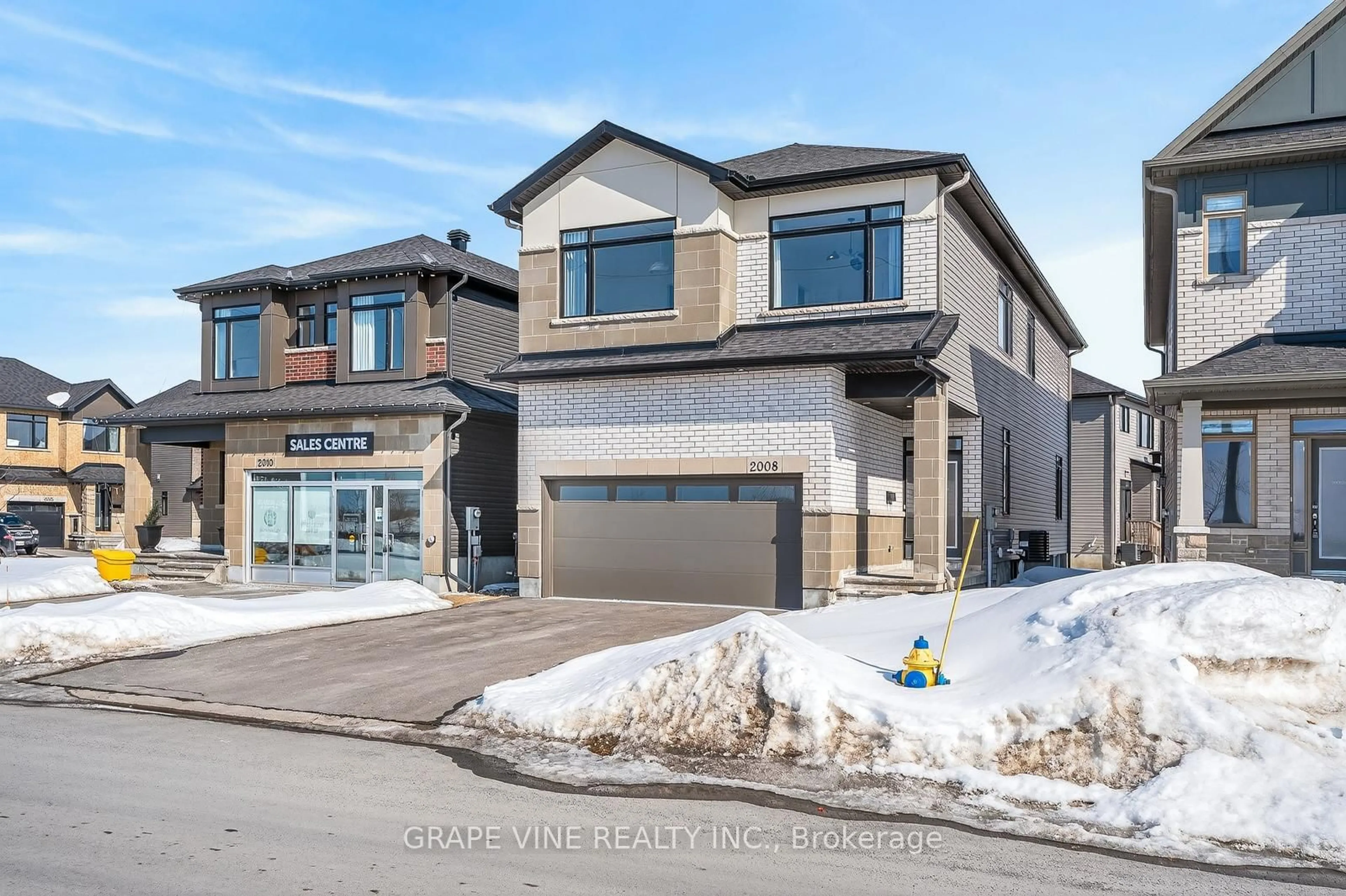 Home with brick exterior material, street for 2008 Allegrini Terr, Ottawa Ontario K2S 2S7