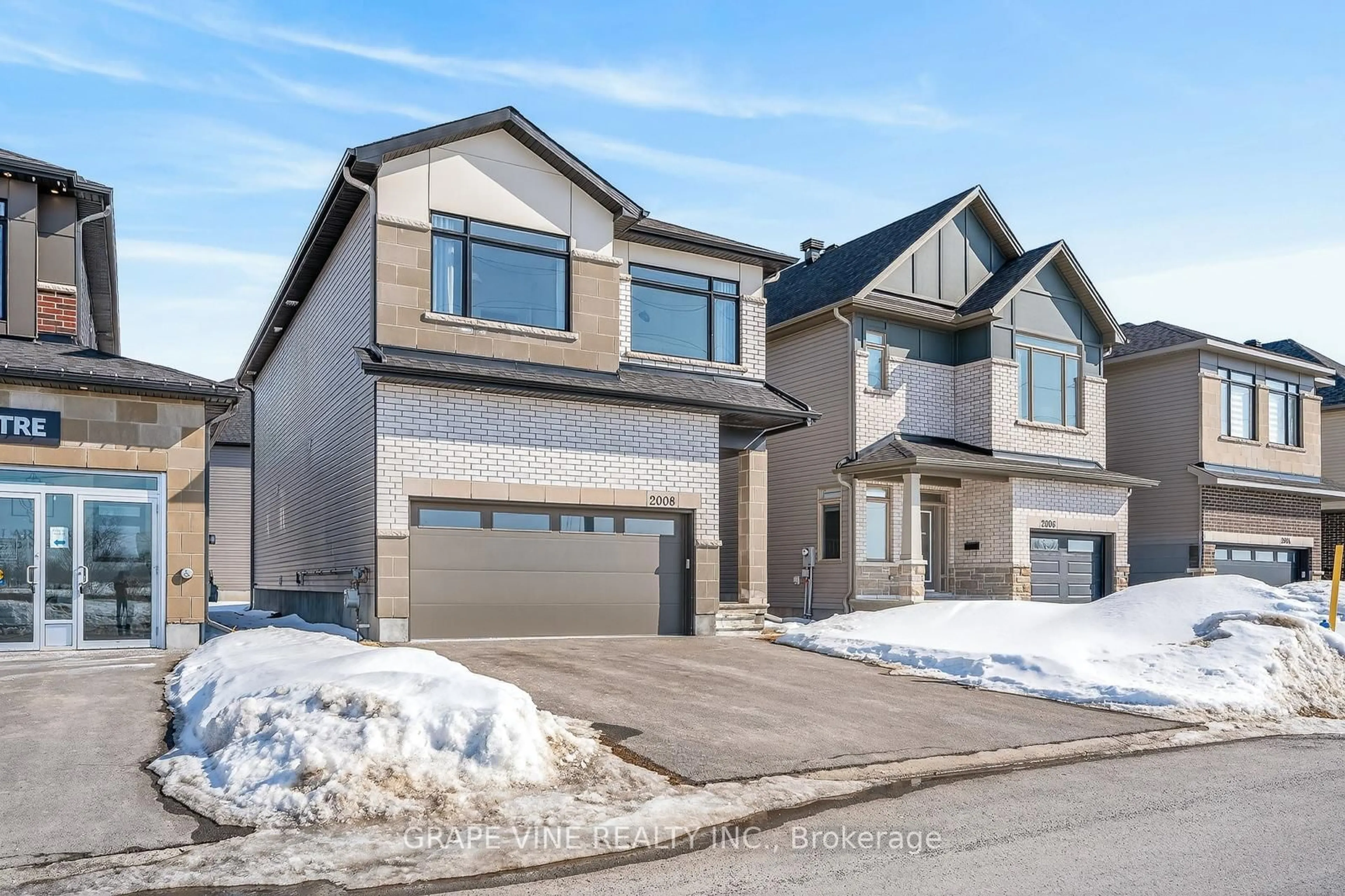 Home with brick exterior material, street for 2008 Allegrini Terr, Ottawa Ontario K2S 2S7