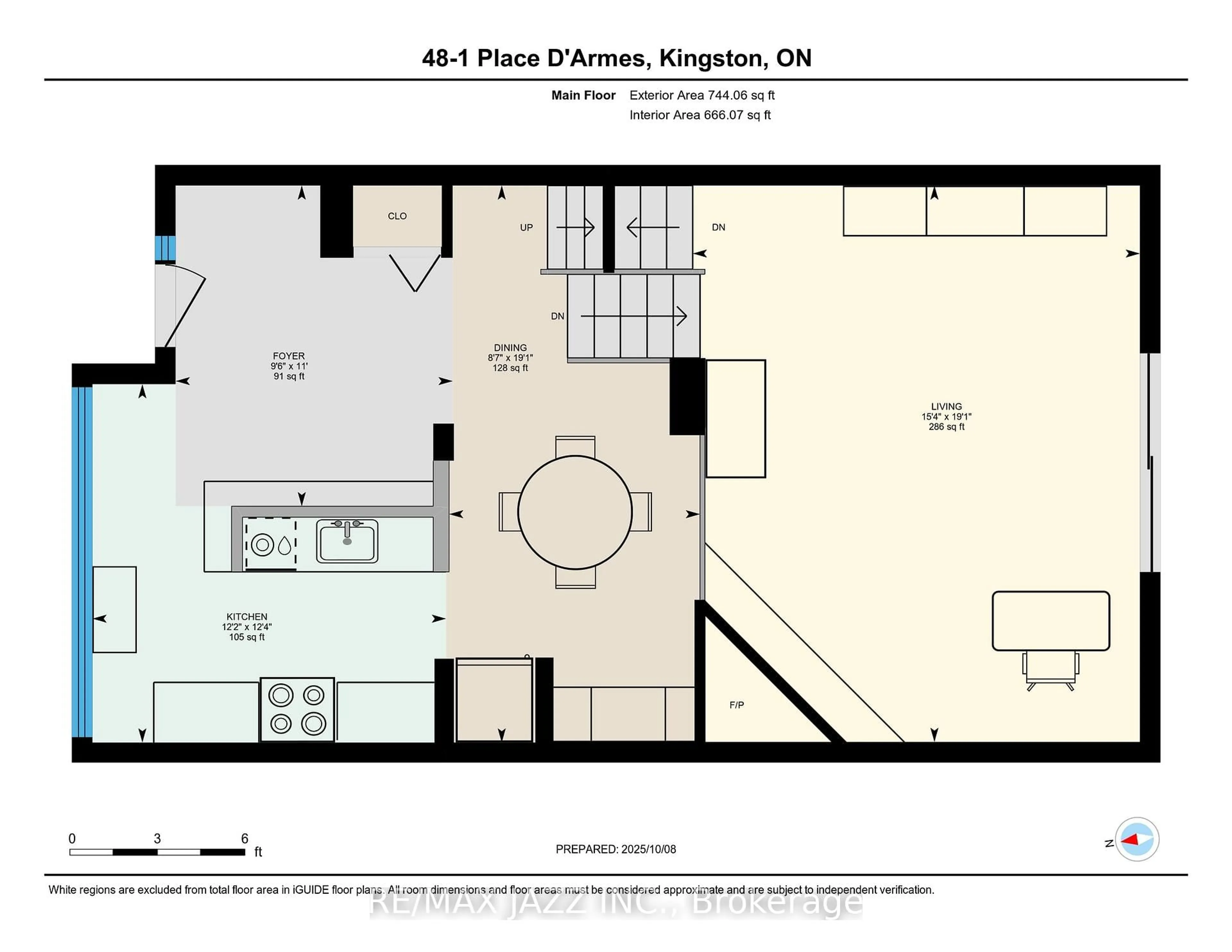 Floor plan for 1 Place D'armes #48, Kingston Ontario K7K 6S2