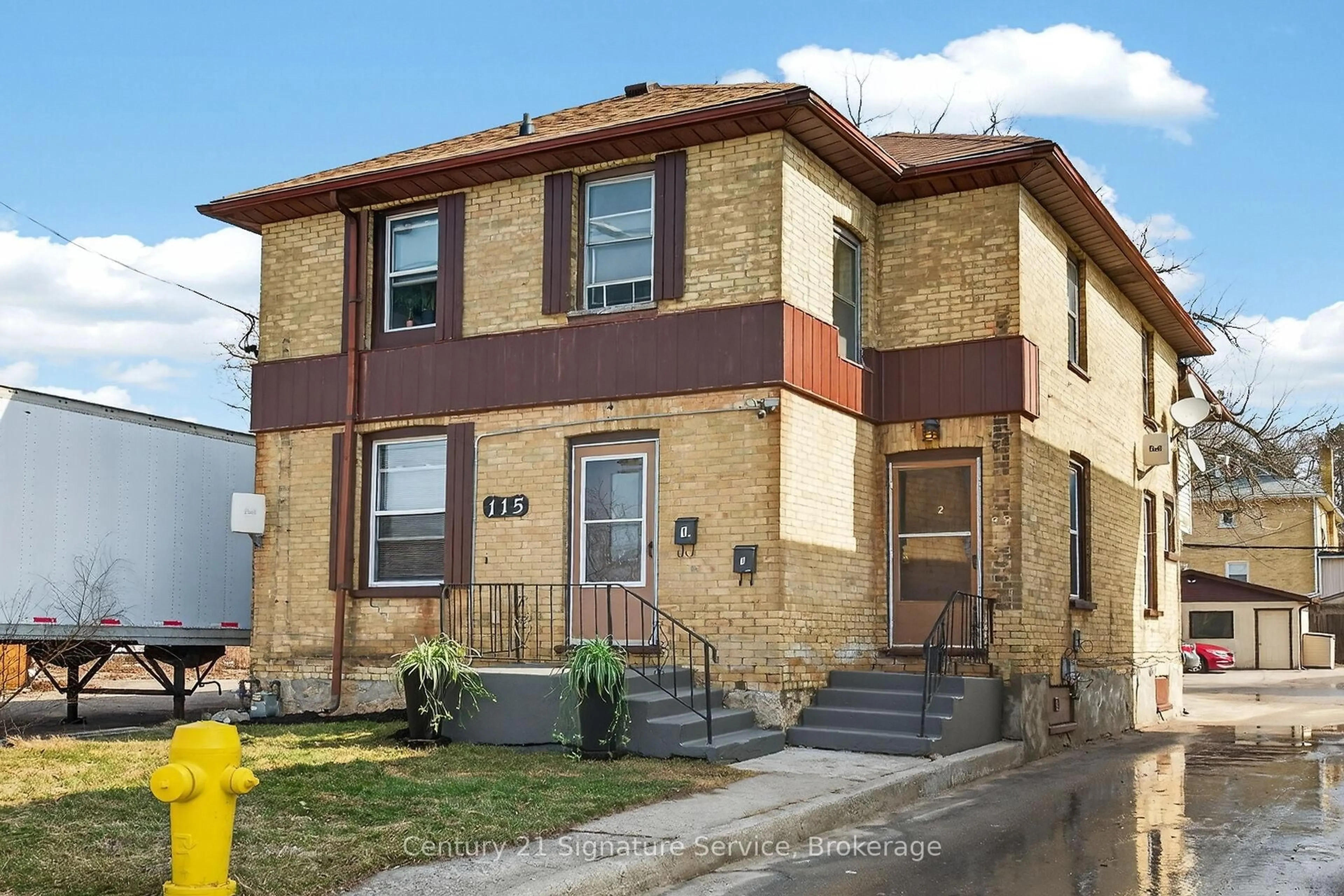 Home with brick exterior material, street for 115 Ainslie St, Cambridge Ontario N1R 3P2