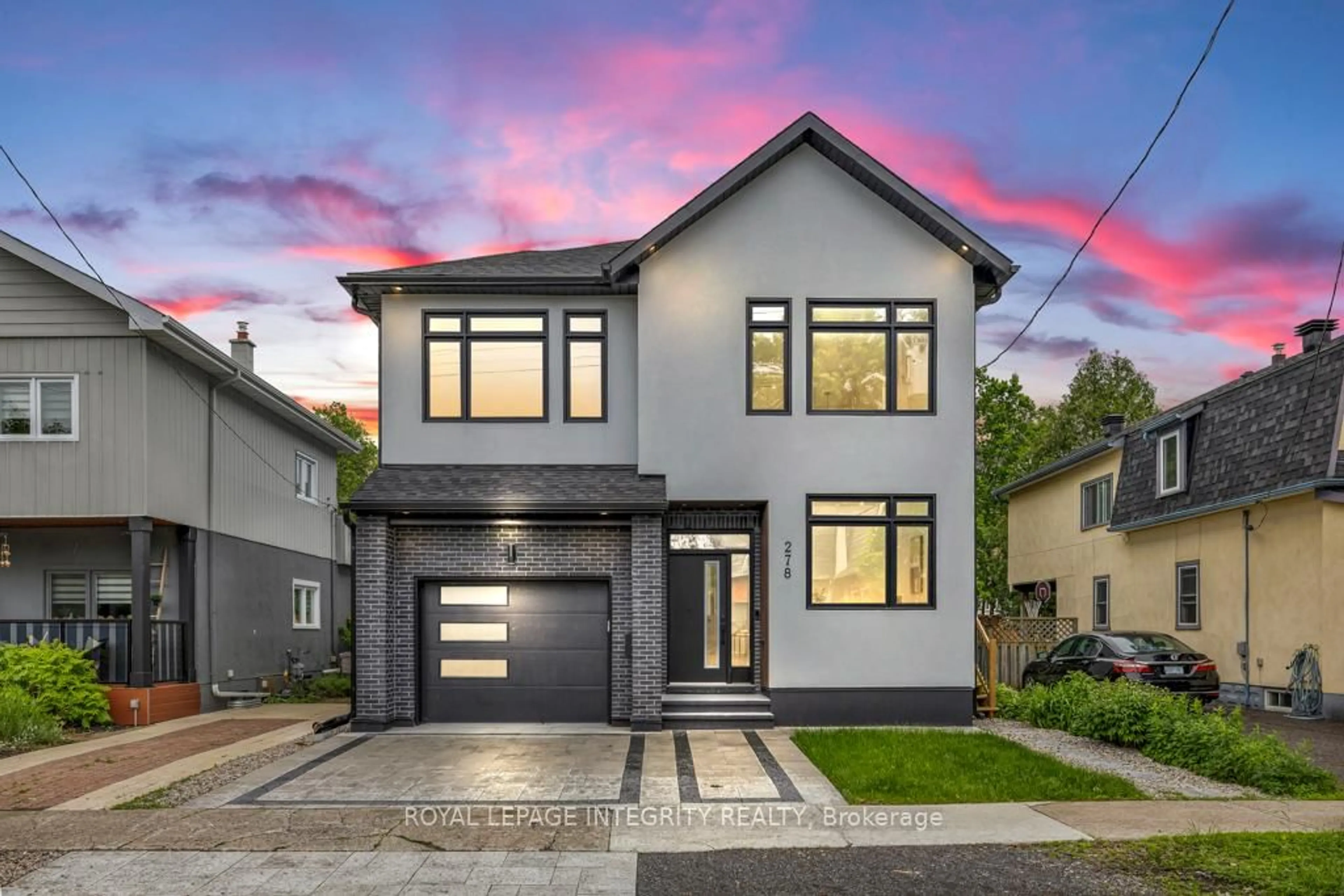 Home with vinyl exterior material, street for 278 Spencer St, Ottawa Ontario K1Y 2R2