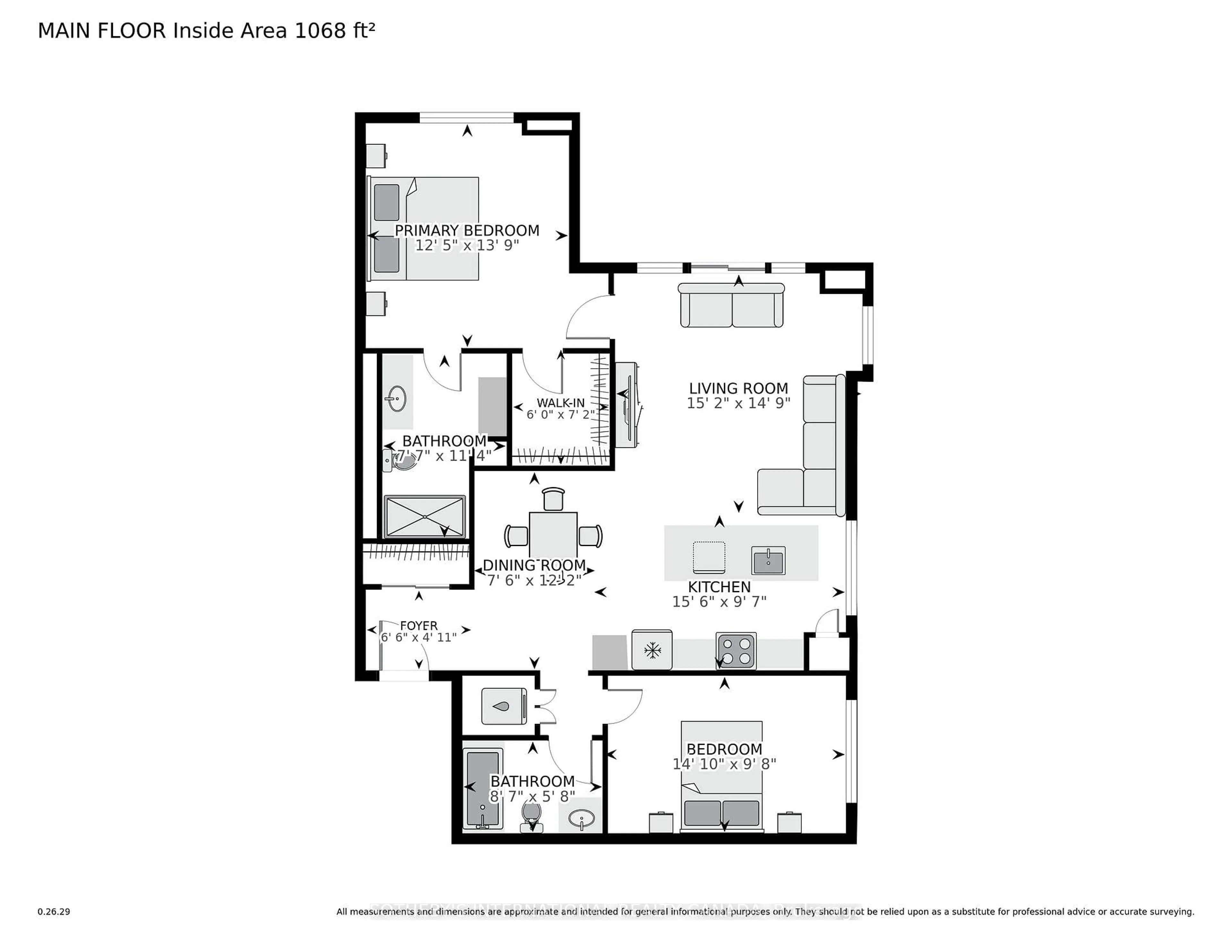 Floor plan for 129A South St #406, Gananoque Ontario K7G 0A9