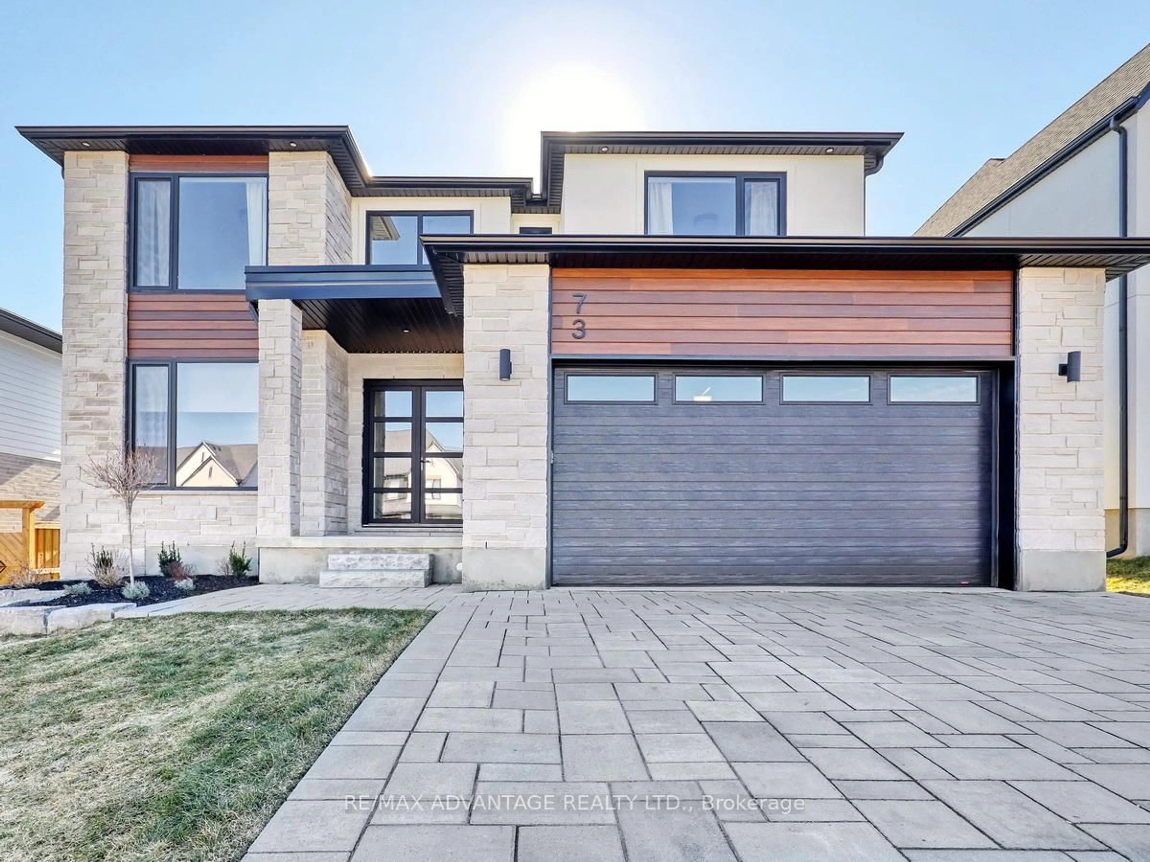 Home with brick exterior material, street for 73 Crestview Dr, Middlesex Centre Ontario N0L 1P0