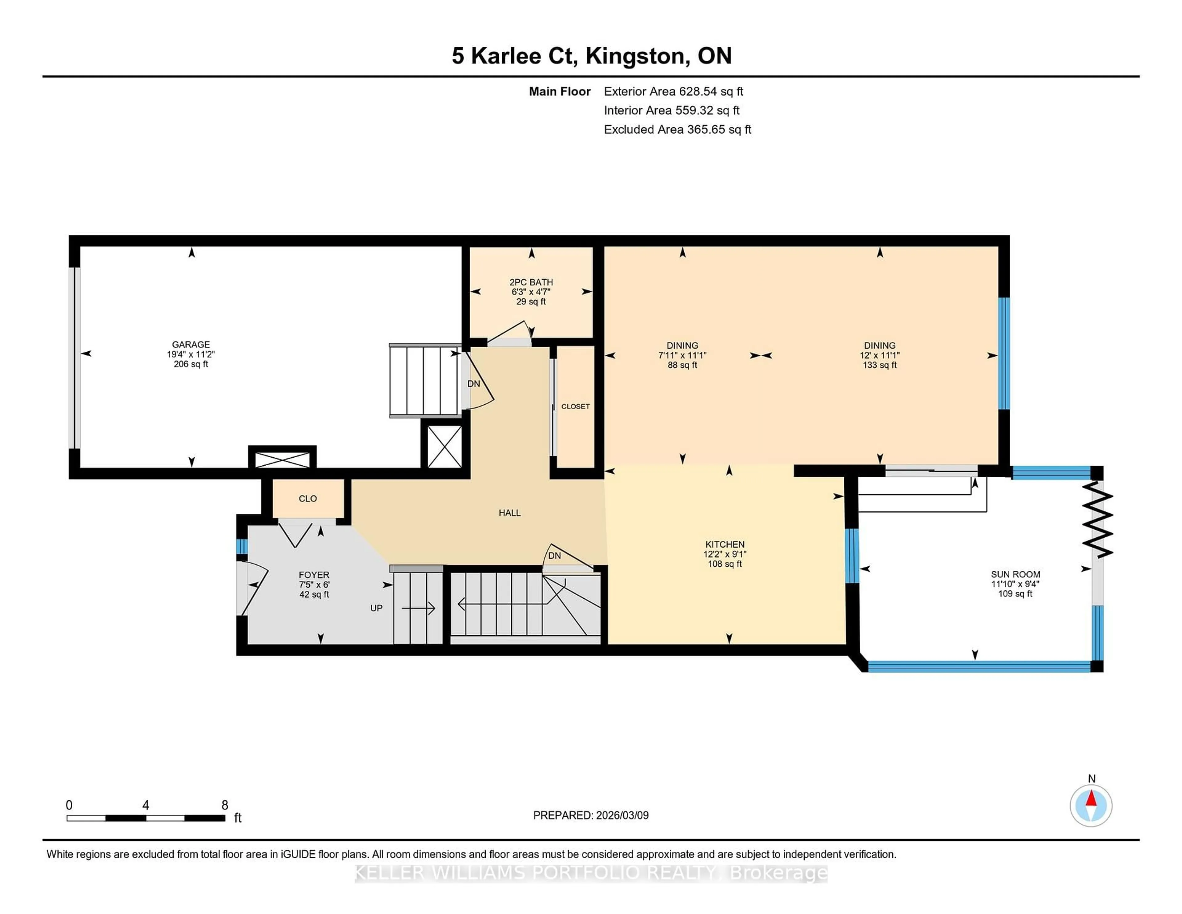 Floor plan for 5 Karlee Crt, Kingston Ontario K7K 0C5