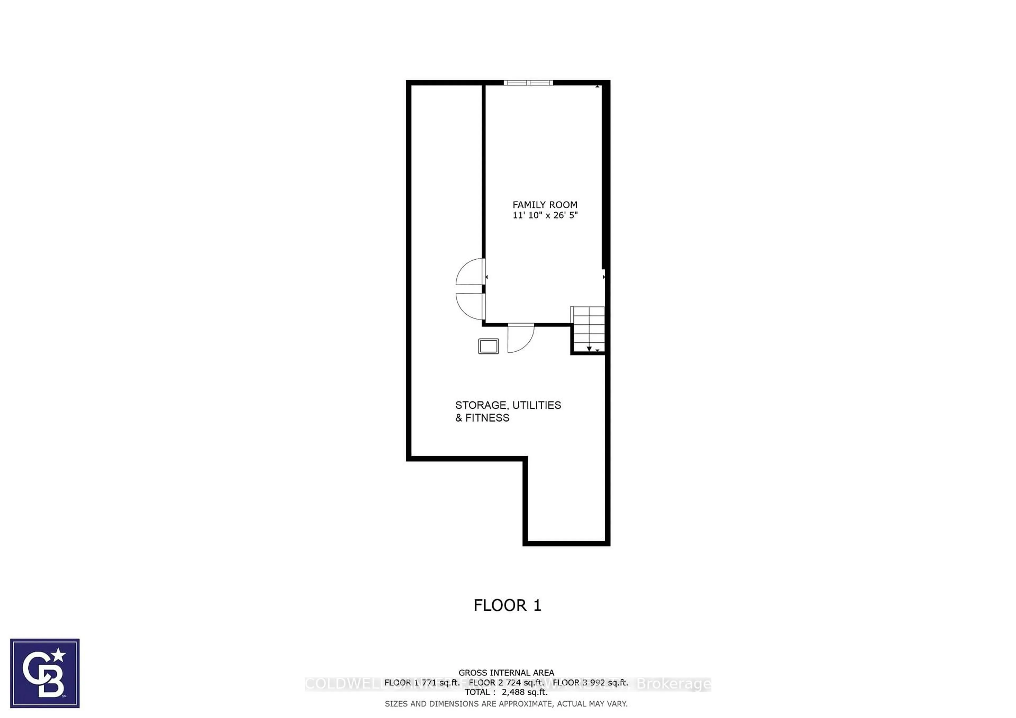 Floor plan for 422 Markdale Terr, Ottawa Ontario K4M 0E2
