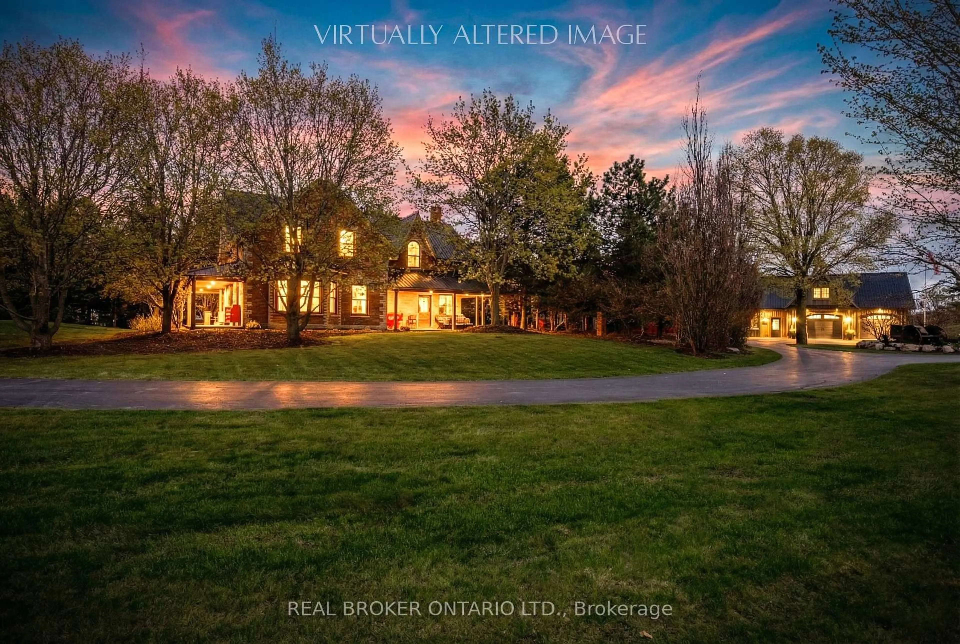 A pic from outside/outdoor area/front of a property/back of a property/a pic from drone, street for 832 Highway 7A, Kawartha Lakes Ontario L0A 1A0