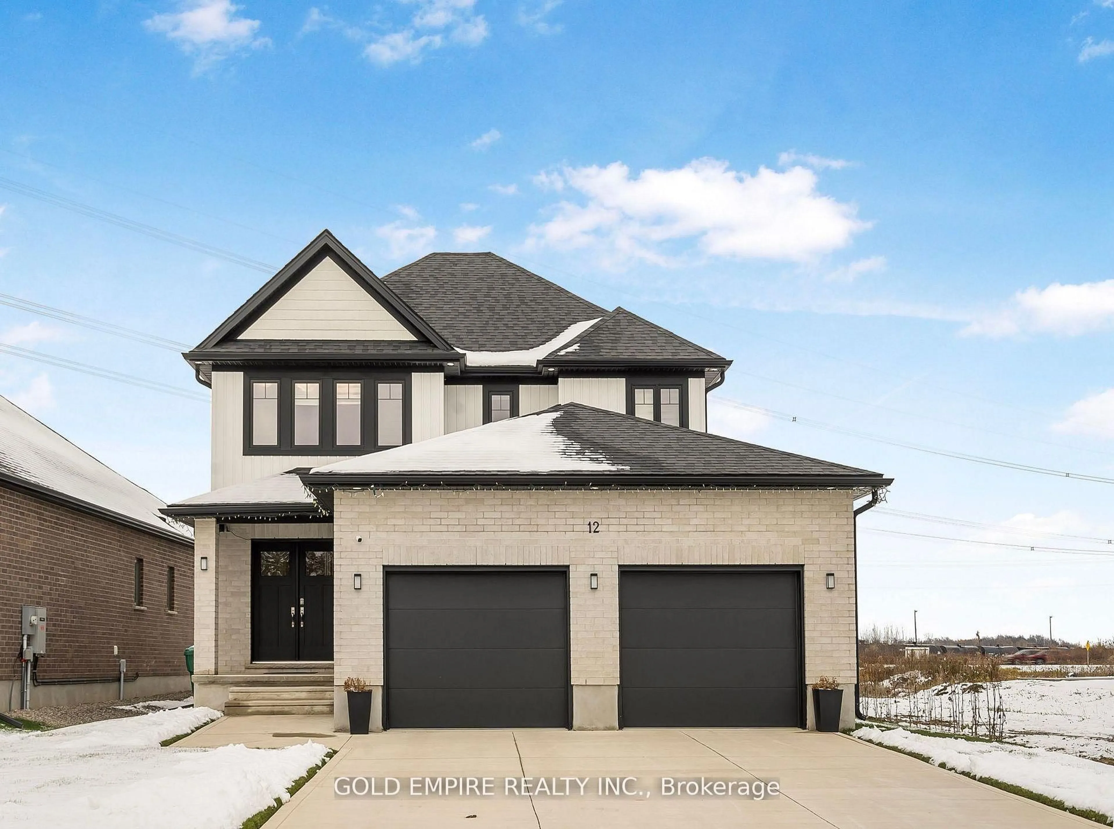 Home with brick exterior material, street for 12 REA Crt, Southwold Ontario N6L 1M1