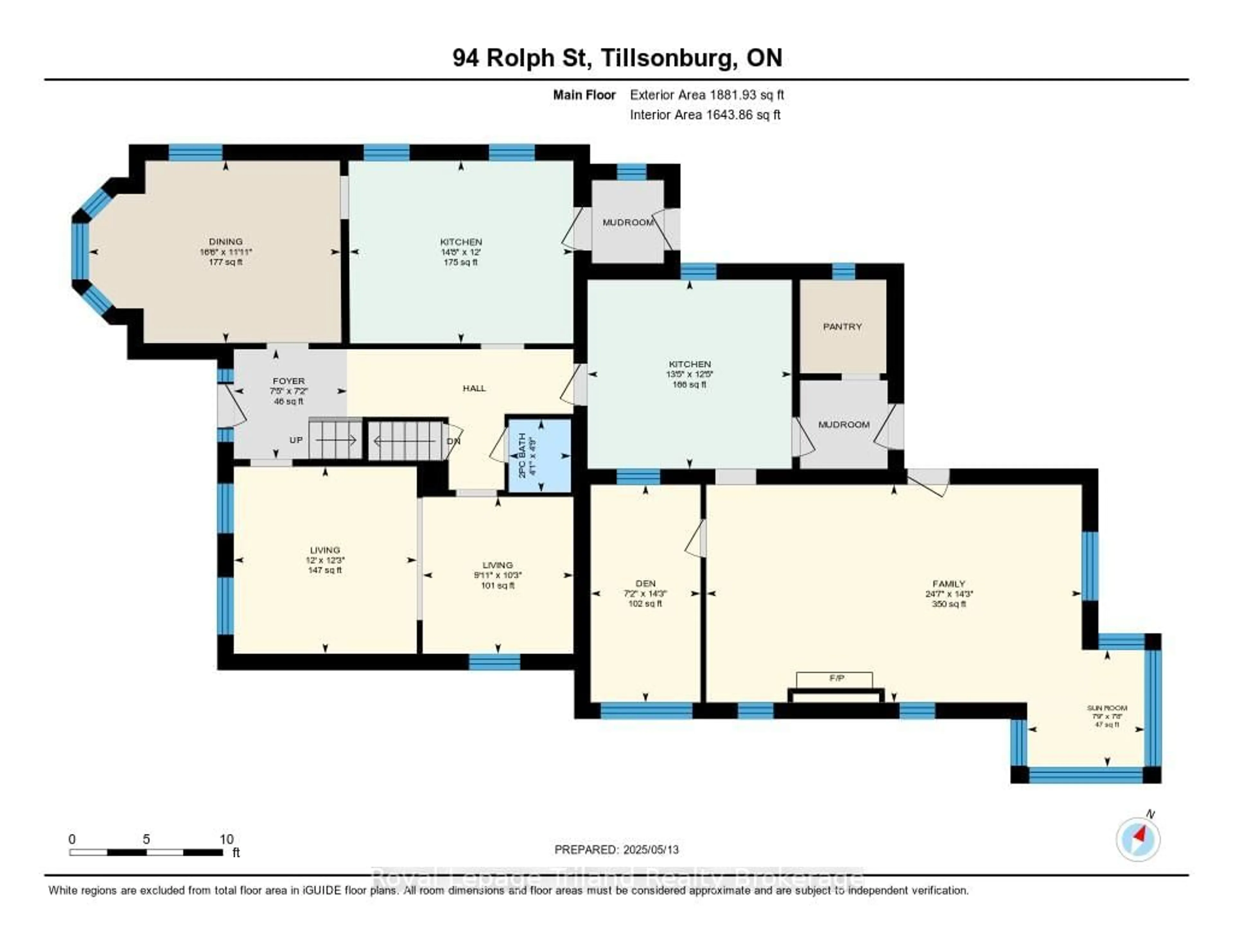 Floor plan for 94 Rolph St, Tillsonburg Ontario N4G 3Y4