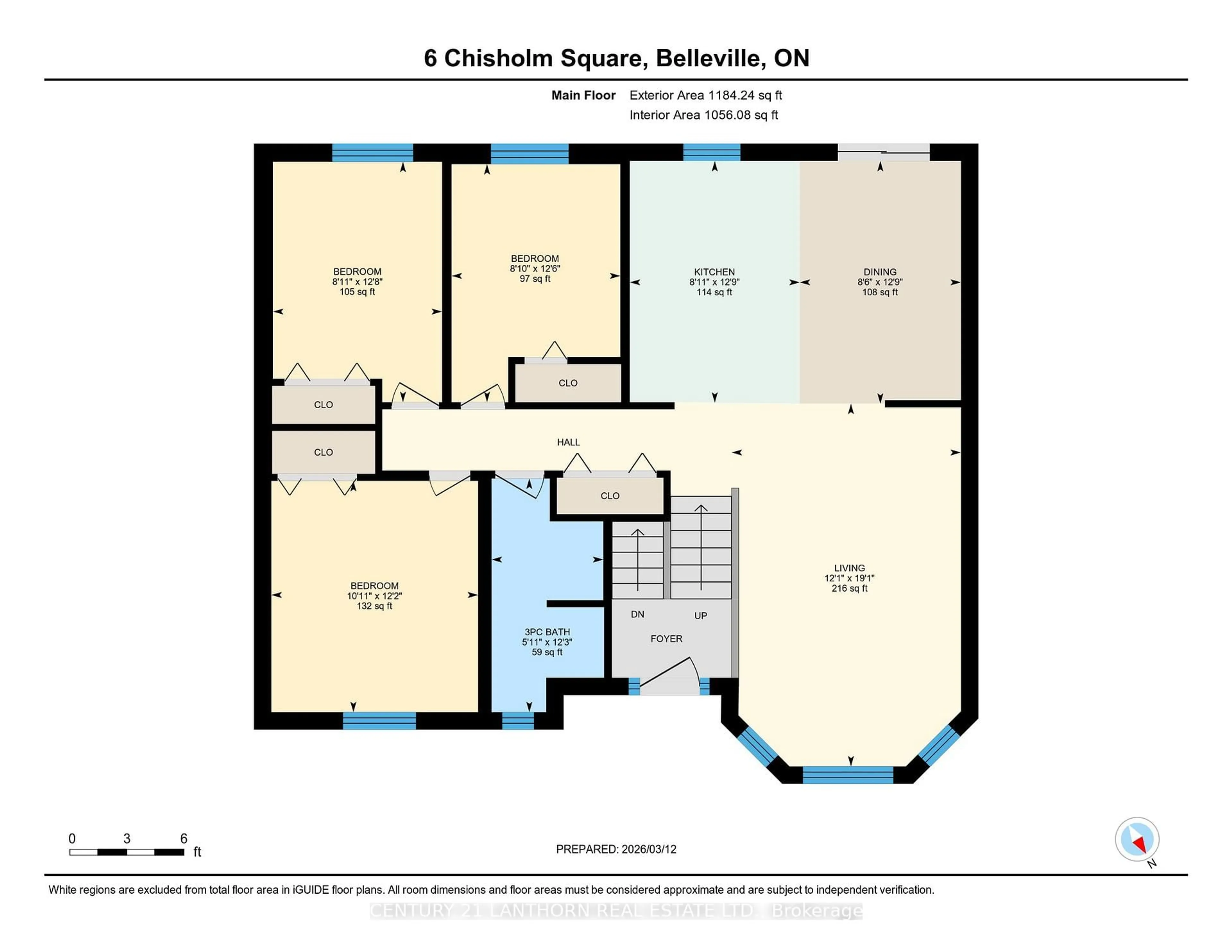 Floor plan for 6 Chisholm Sq, Belleville Ontario K8N 5Z4