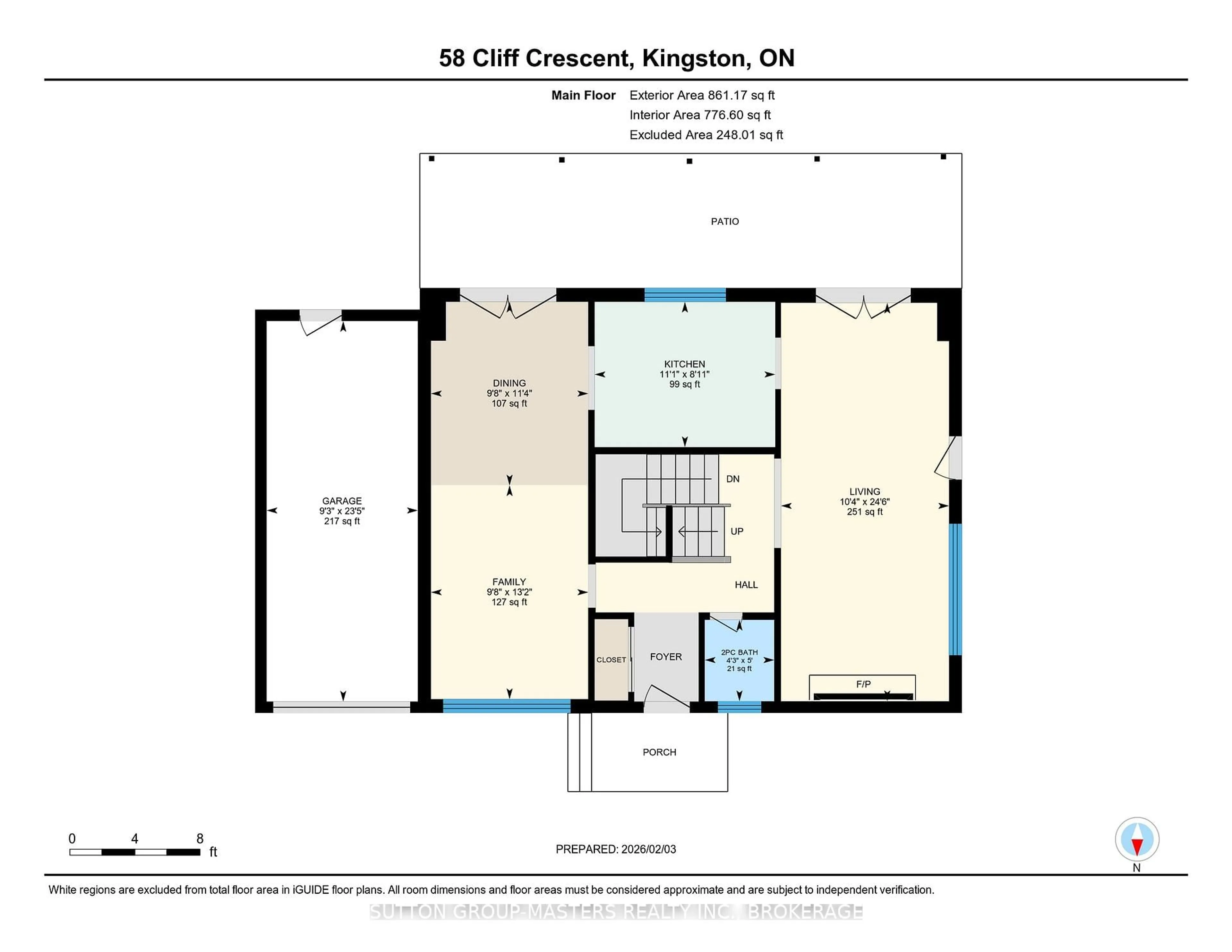 Floor plan for 58 Cliff Cres, Kingston Ontario K7M 1A8