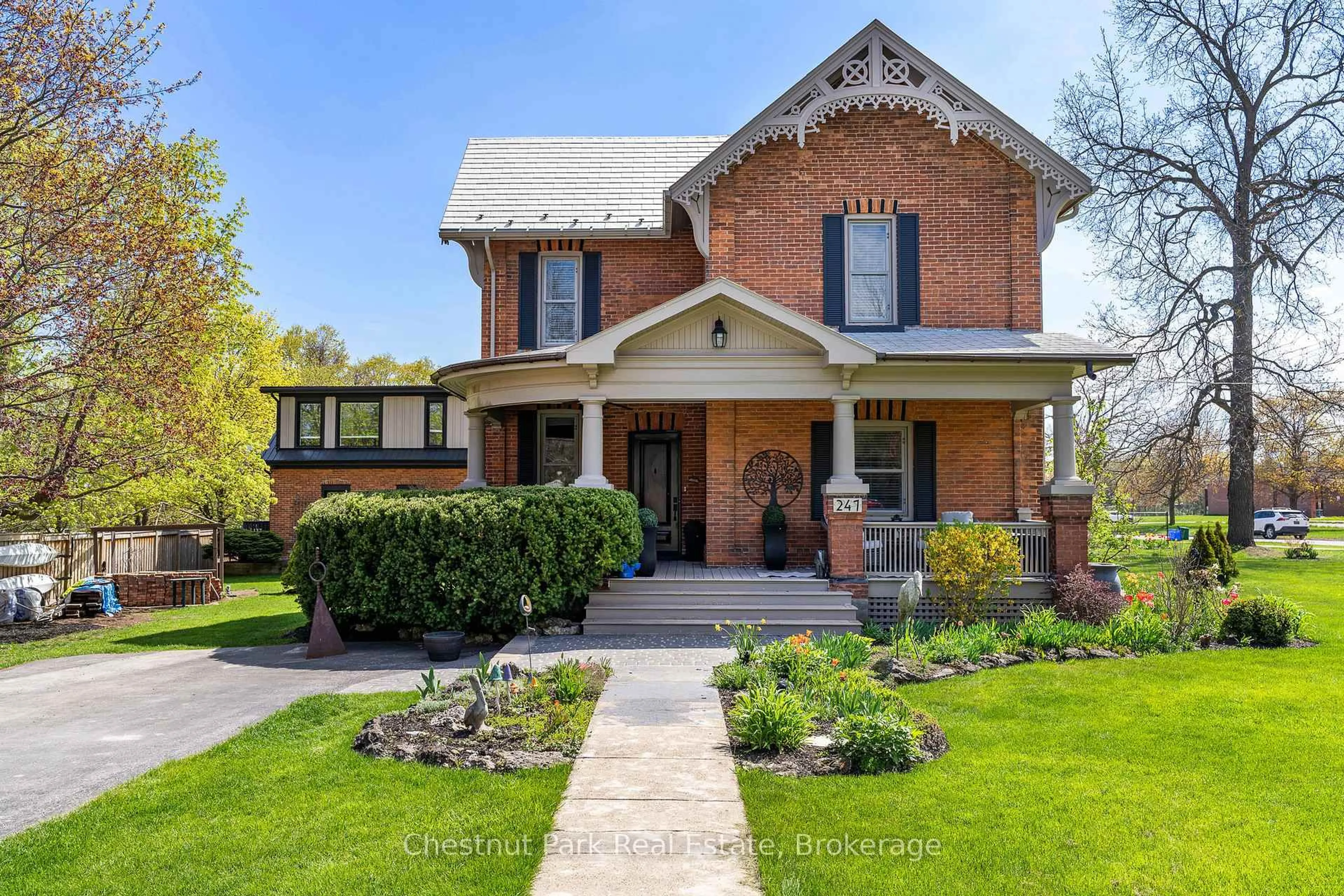 Home with brick exterior material, street for 247 St Vincent St, Meaford Ontario N4L 1C1