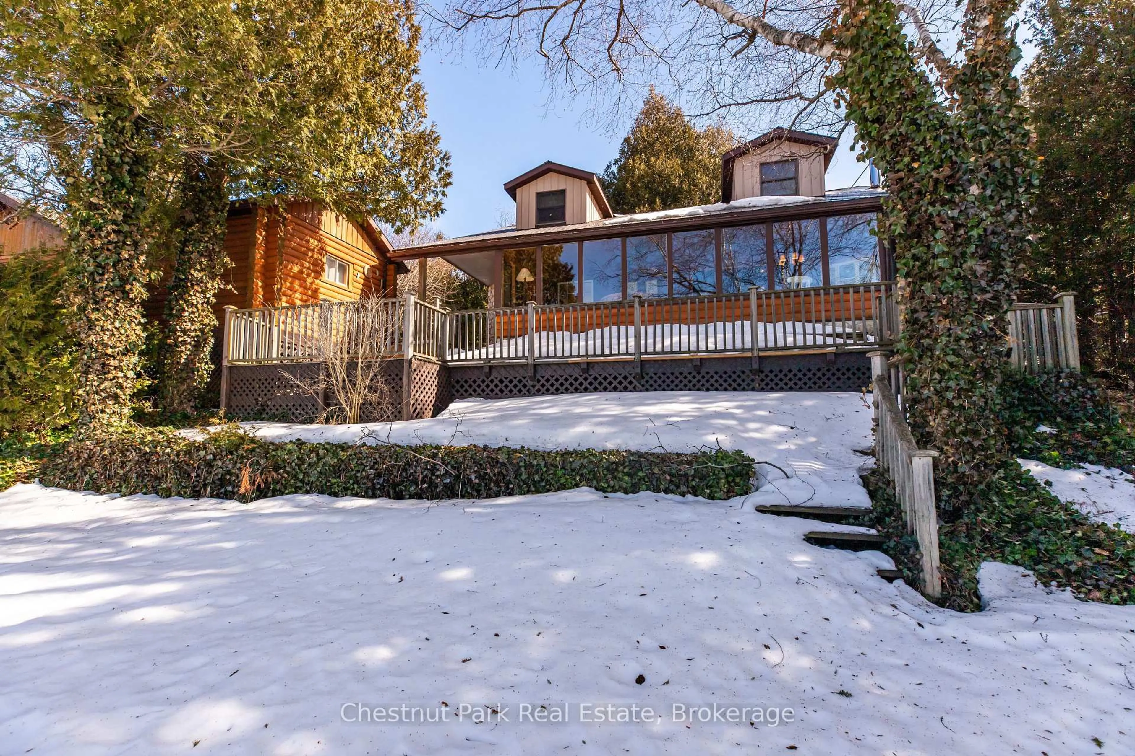 A pic from outside/outdoor area/front of a property/back of a property/a pic from drone, street for 36 William St, Northern Bruce Peninsula Ontario N0H 1W0