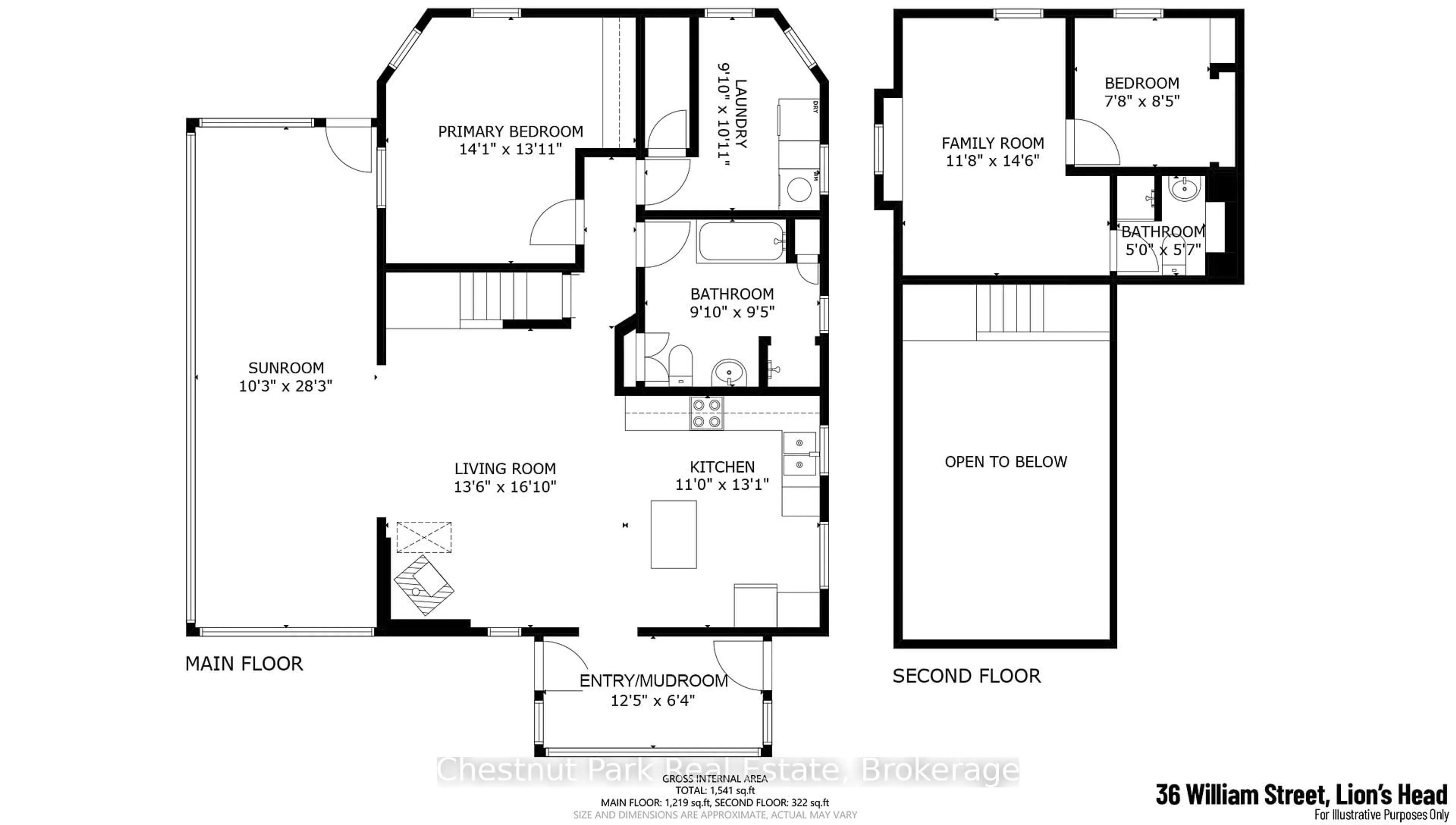 Floor plan for 36 William St, Northern Bruce Peninsula Ontario N0H 1W0