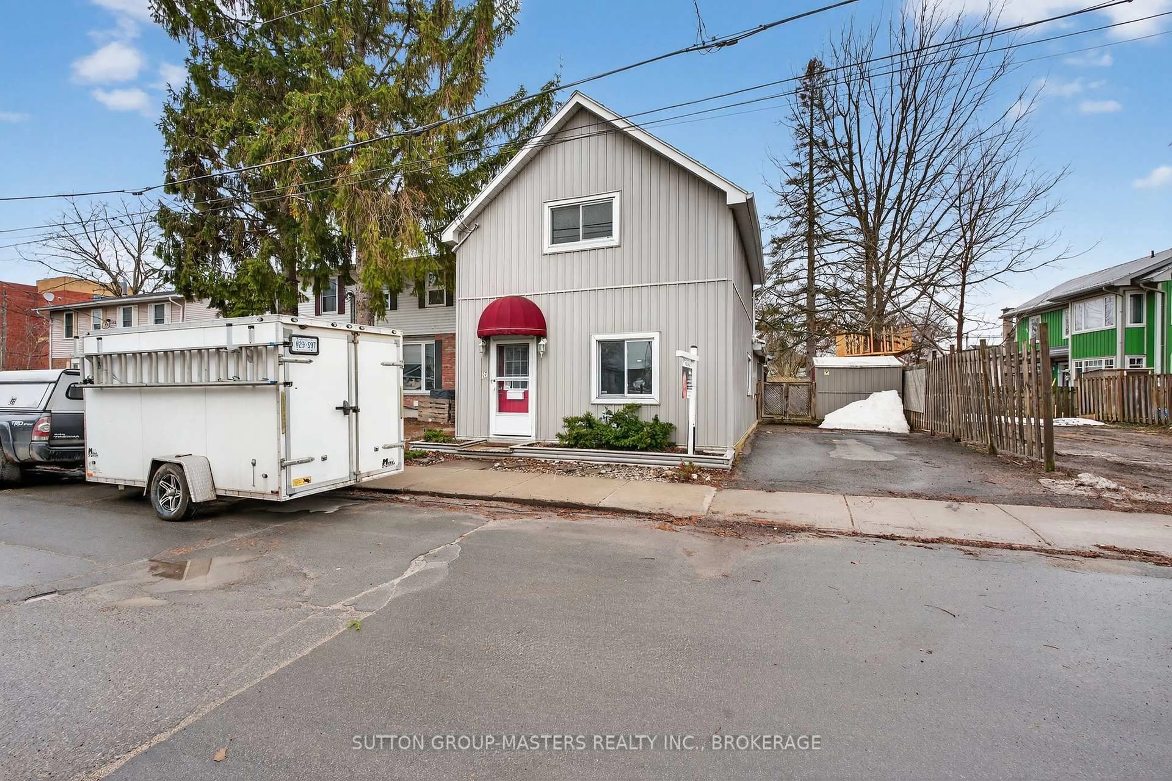 A pic from outside/outdoor area/front of a property/back of a property/a pic from drone, street for 16 Corrigan St, Kingston Ontario K7K 1S4