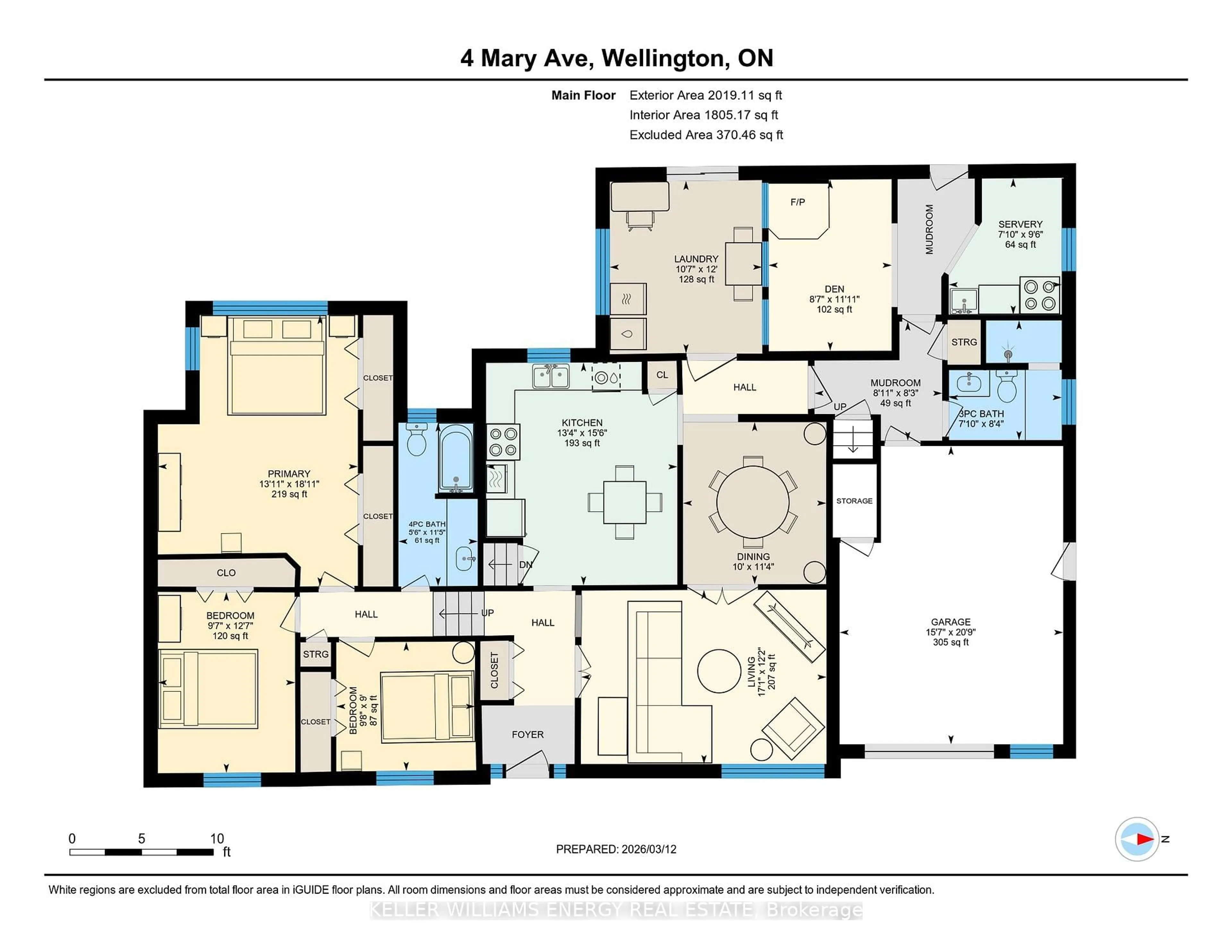 Floor plan for 4 Mary Ave, Prince Edward County Ontario K0K 3L0
