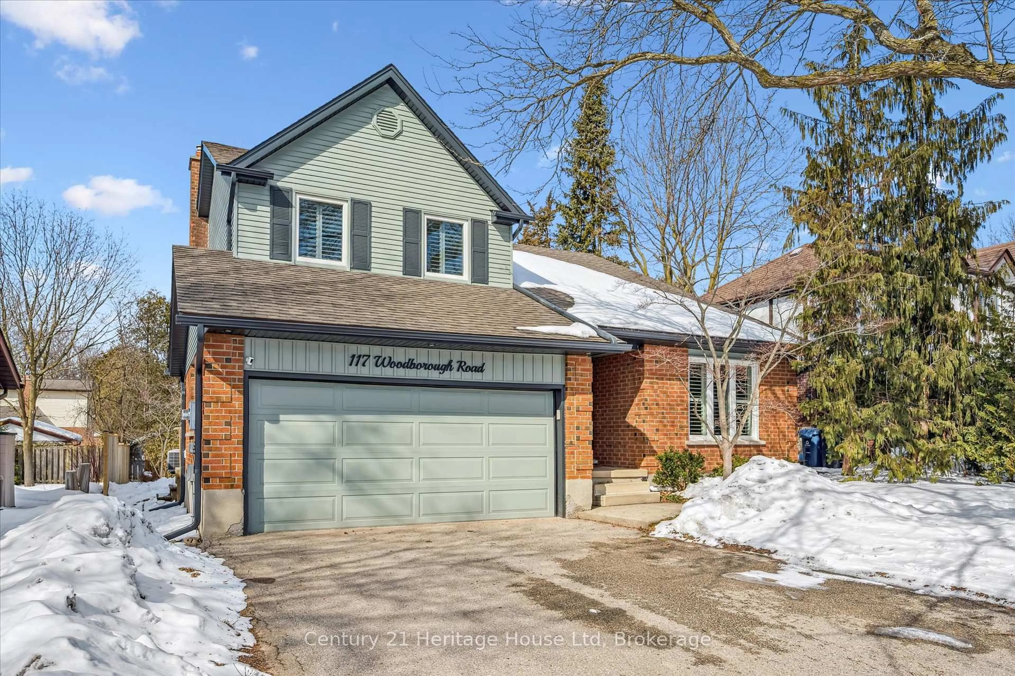 Home with brick exterior material, street for 117 Woodborough Rd, Guelph Ontario N1G 3L7