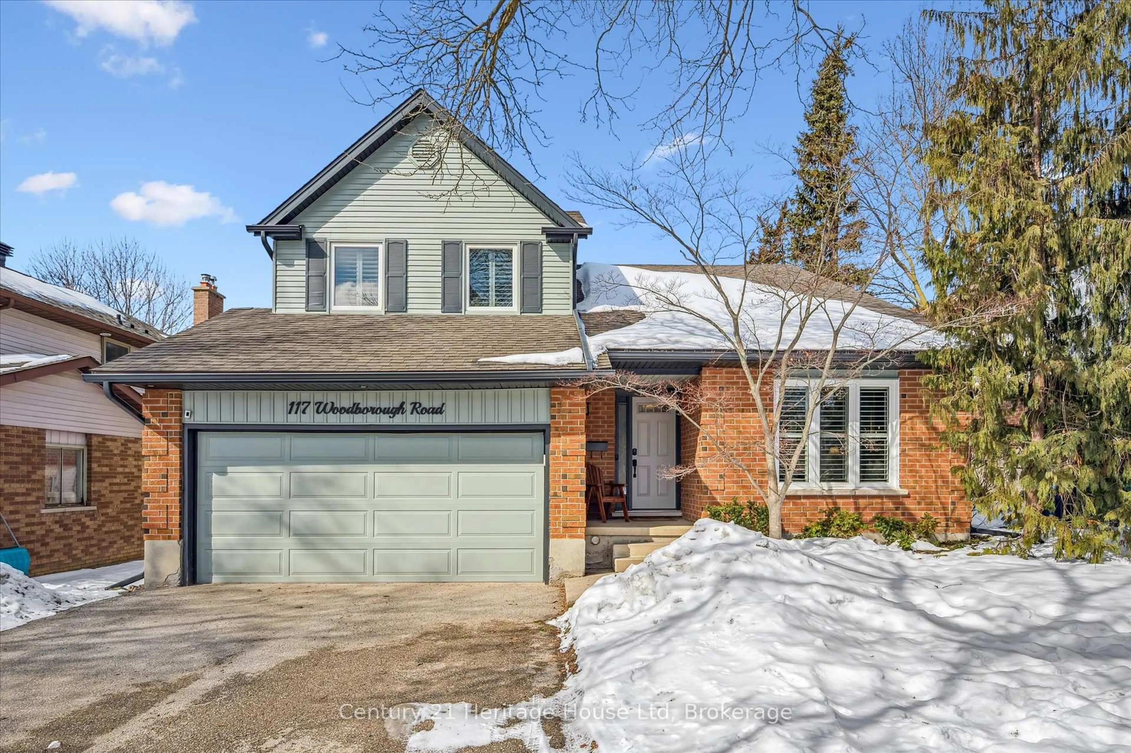 Home with brick exterior material, street for 117 Woodborough Rd, Guelph Ontario N1G 3L7