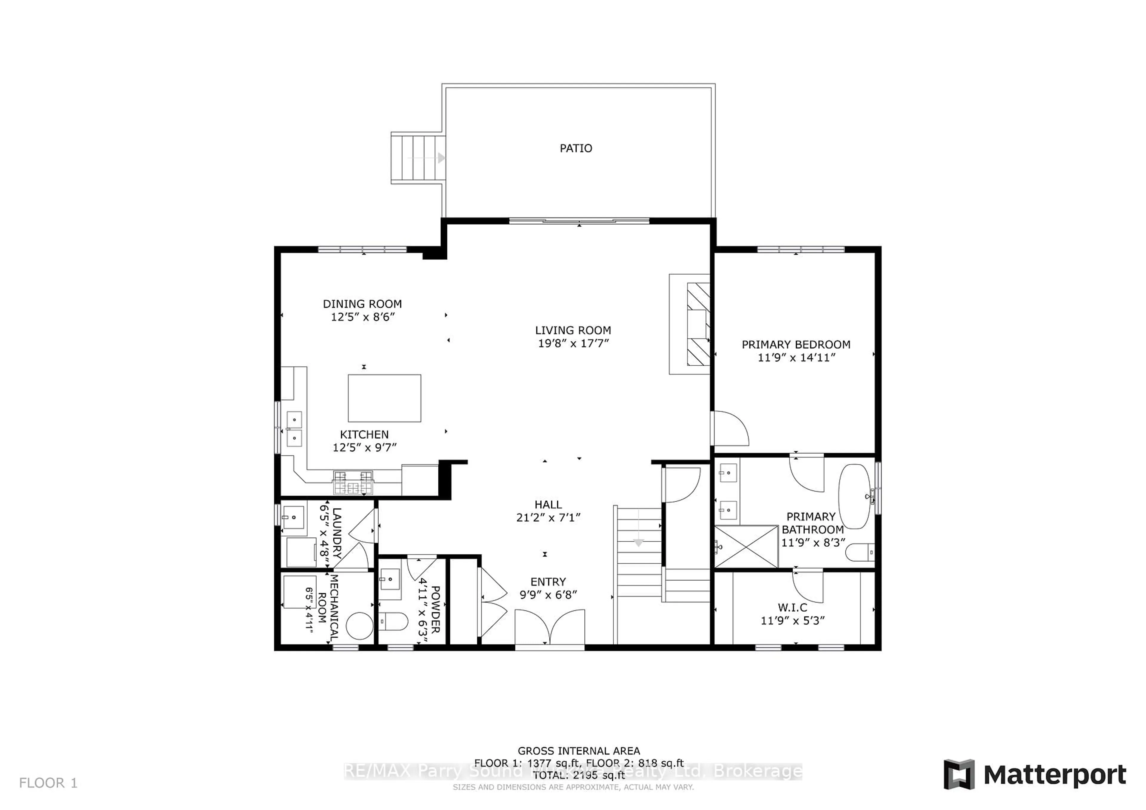 Floor plan for 730 124 Highway, McKellar Ontario P0G 1C0