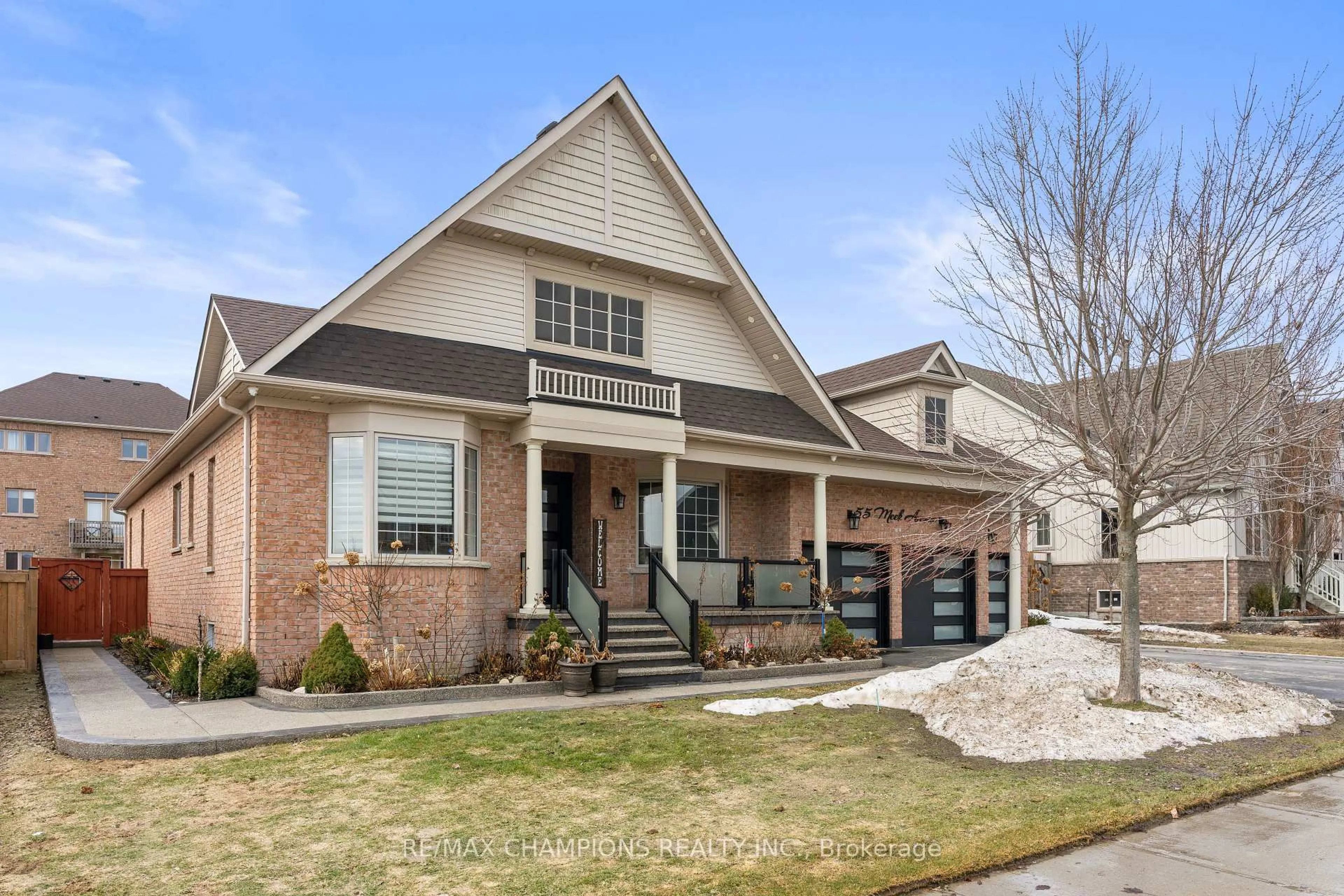 Home with brick exterior material, street for 55 Meek Ave, Mono Ontario L9W 2Z2