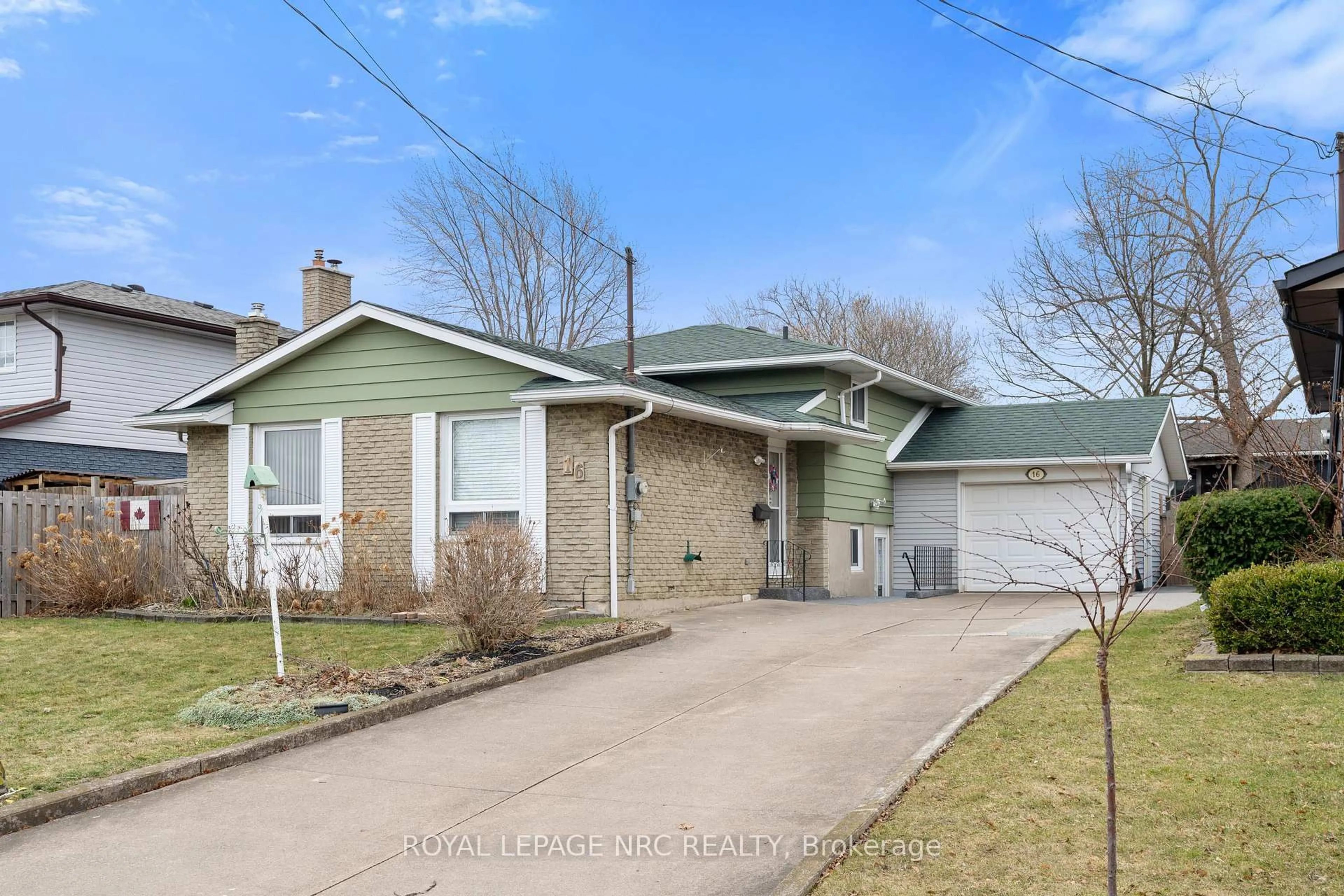 Home with brick exterior material, street for 16 Appleford Rd, St. Catharines Ontario L2P 3M3