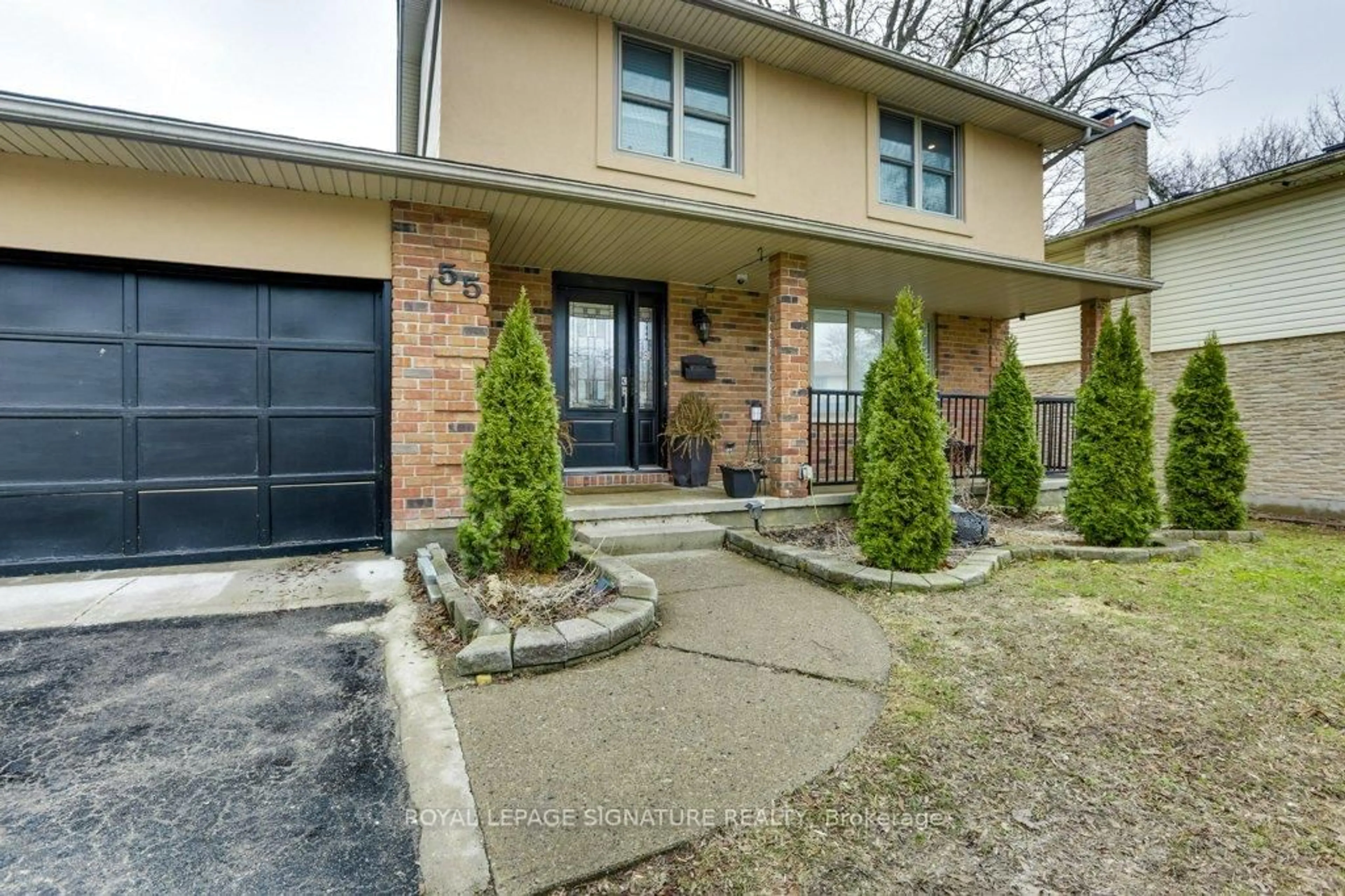 Home with brick exterior material, street for 55 Wentworth Crt, London South Ontario N6J 3W5