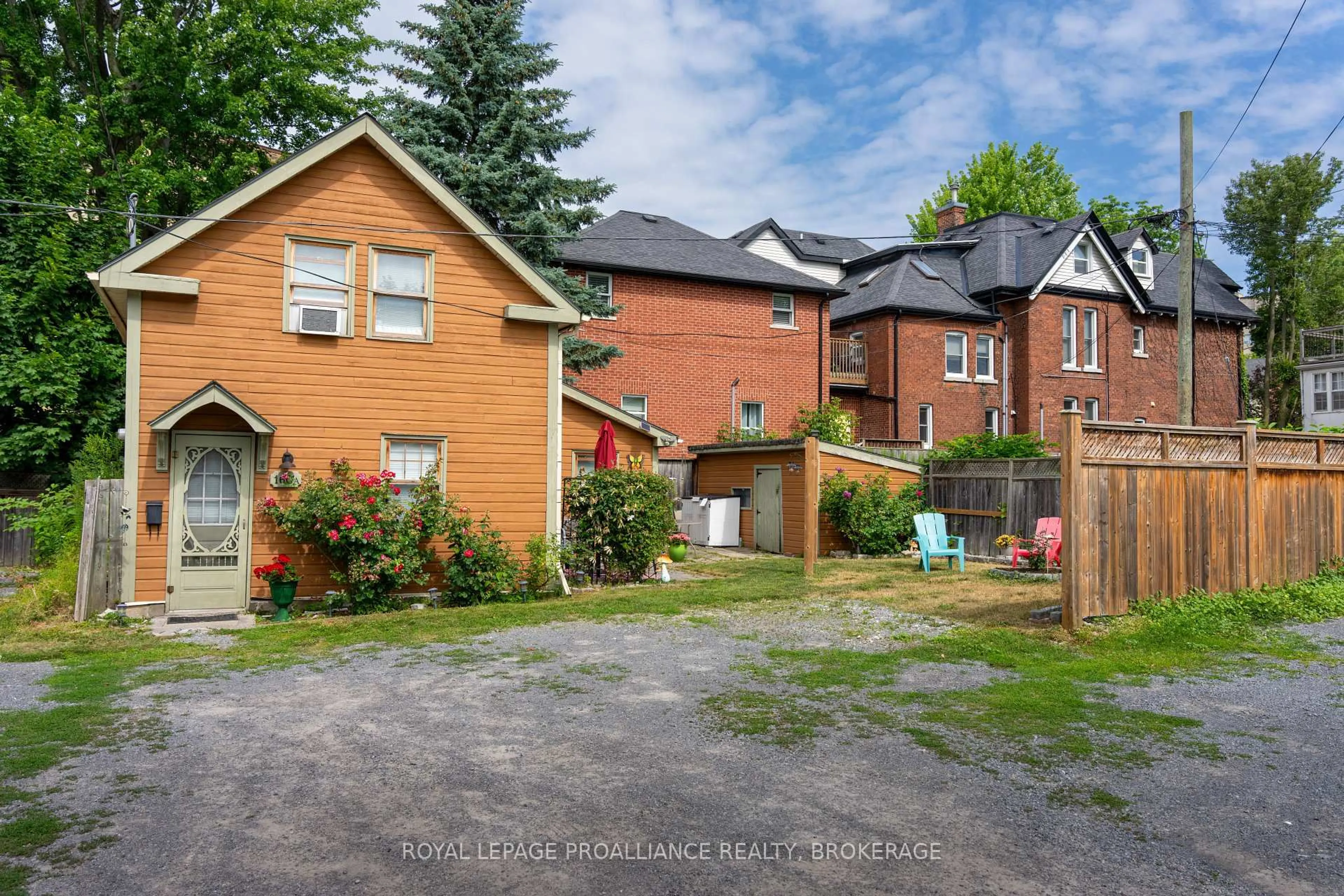 A pic from outside/outdoor area/front of a property/back of a property/a pic from drone, street for 160A Bagot St, Kingston Ontario K7L 3E8