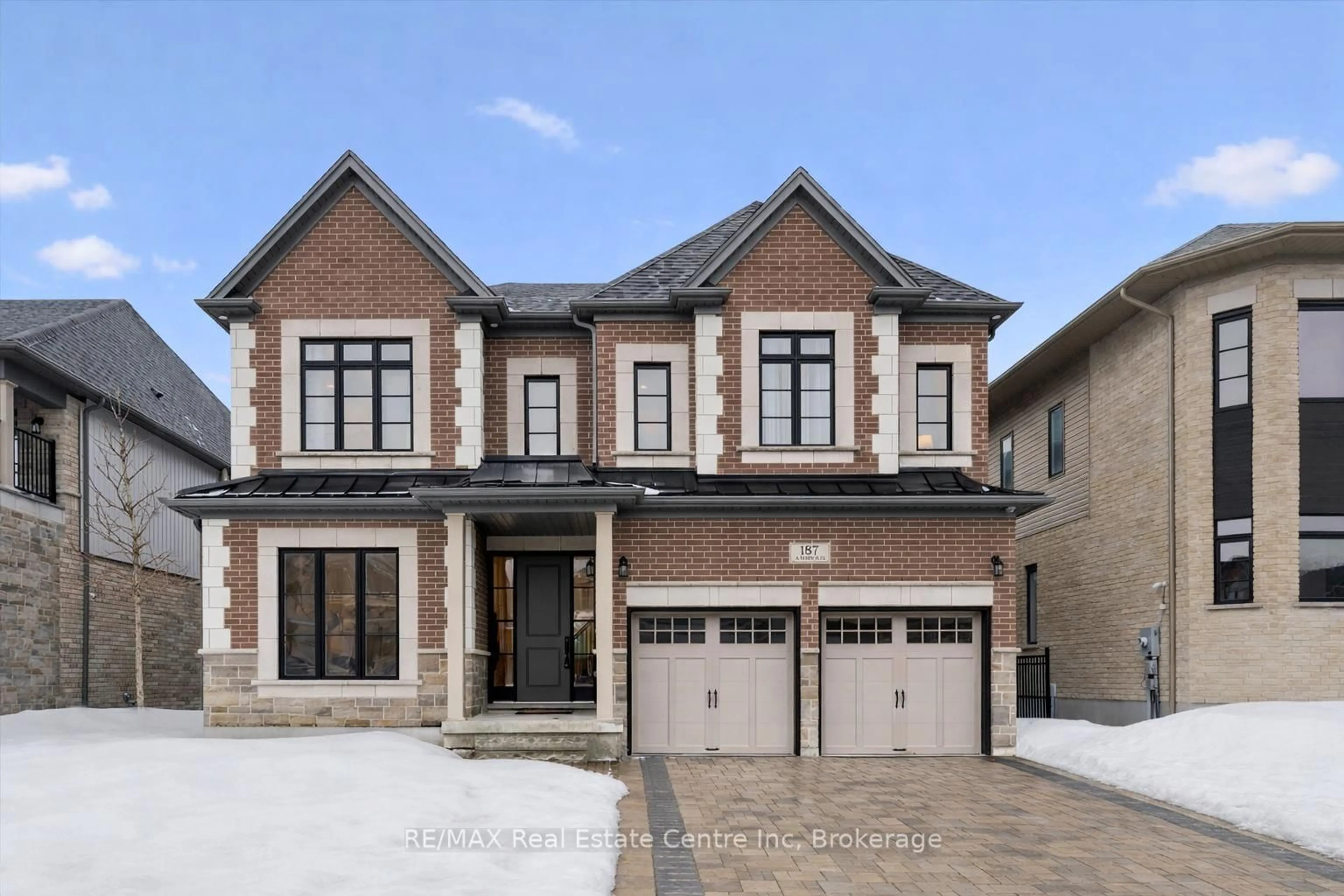 Home with brick exterior material, street for 187 Ambrous Cres, Guelph Ontario N1G 0G3