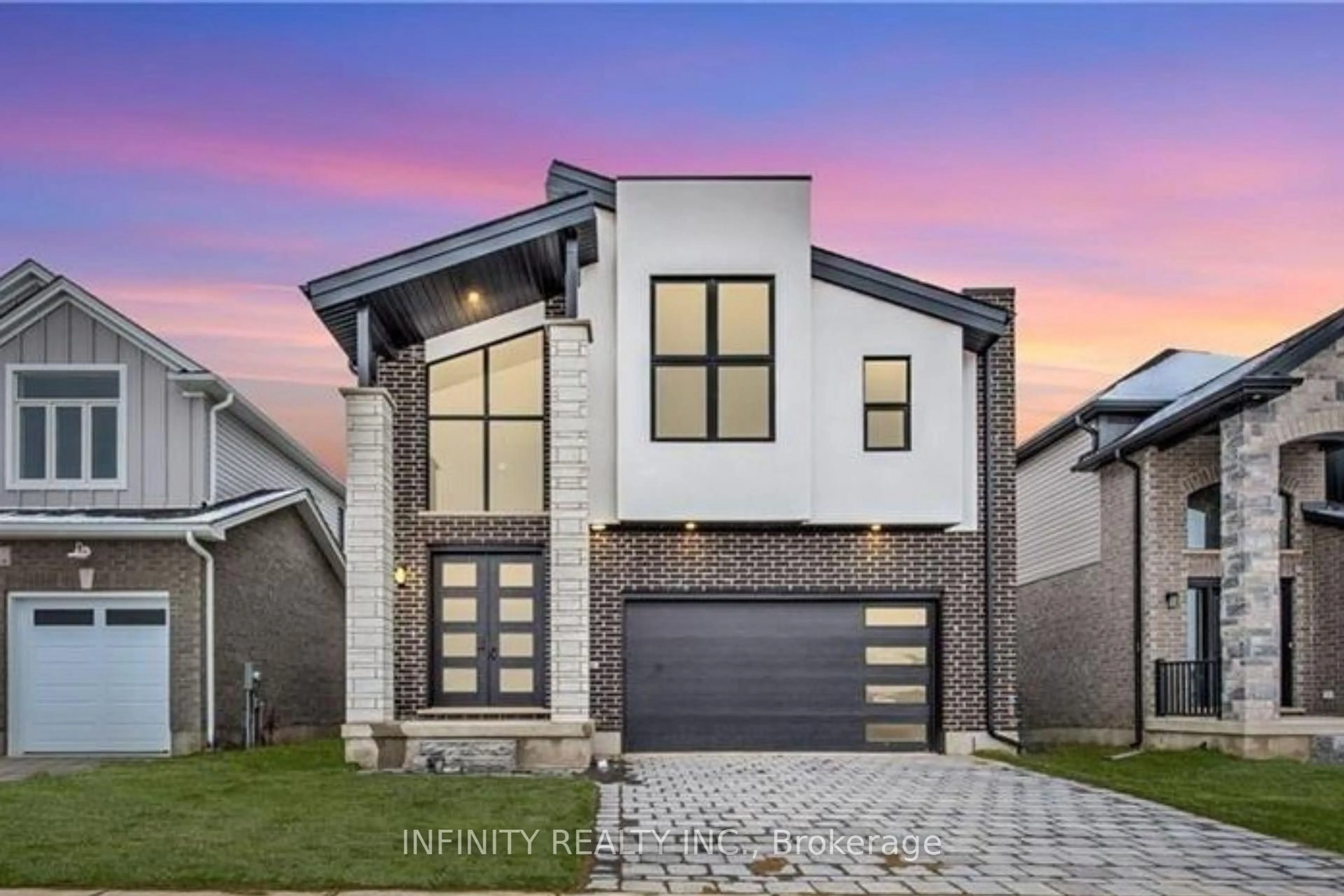 Home with brick exterior material, street for 157 Crestview Dr, Middlesex Centre Ontario N0L 1R0