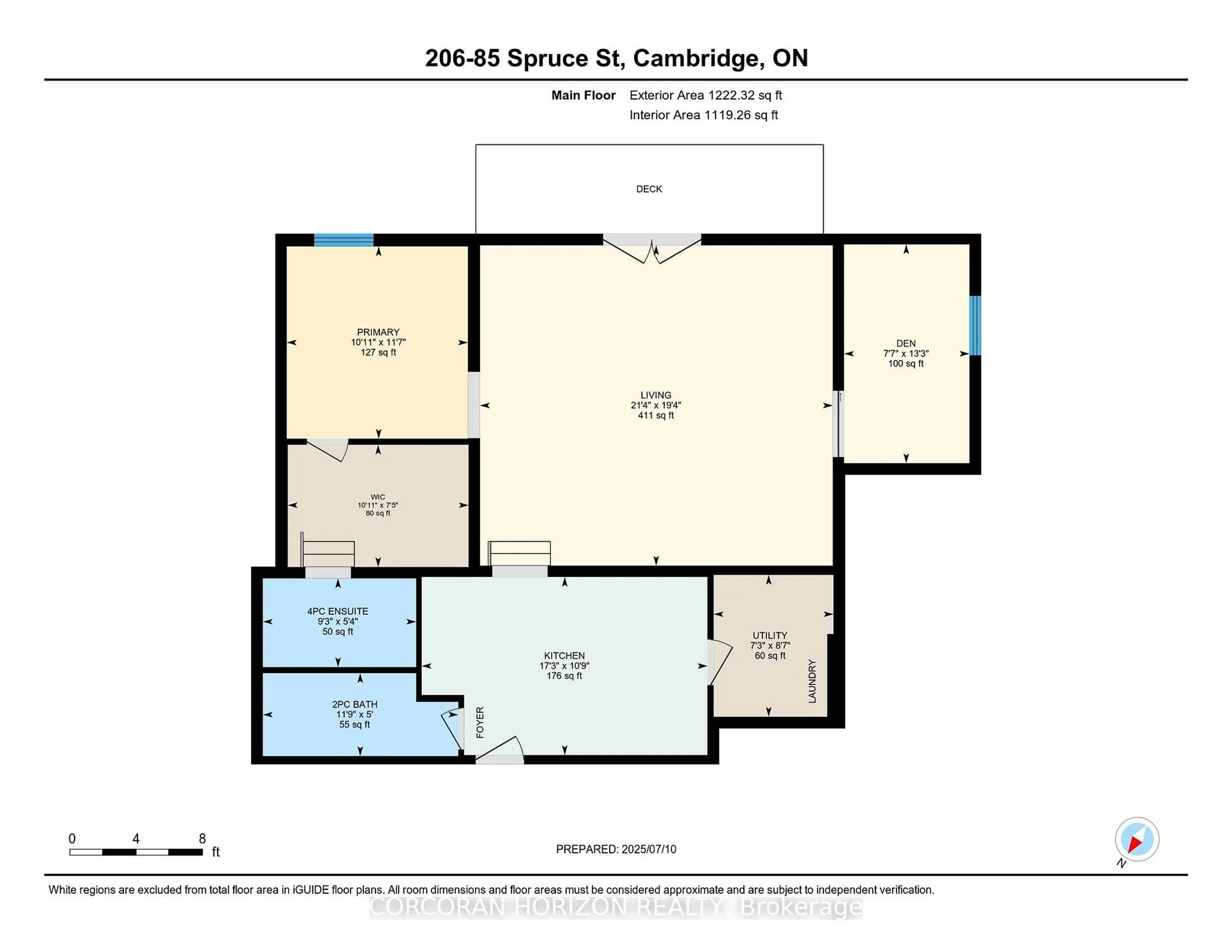 Floor plan for 85 Spruce St #206, Cambridge Ontario N1R 4K4