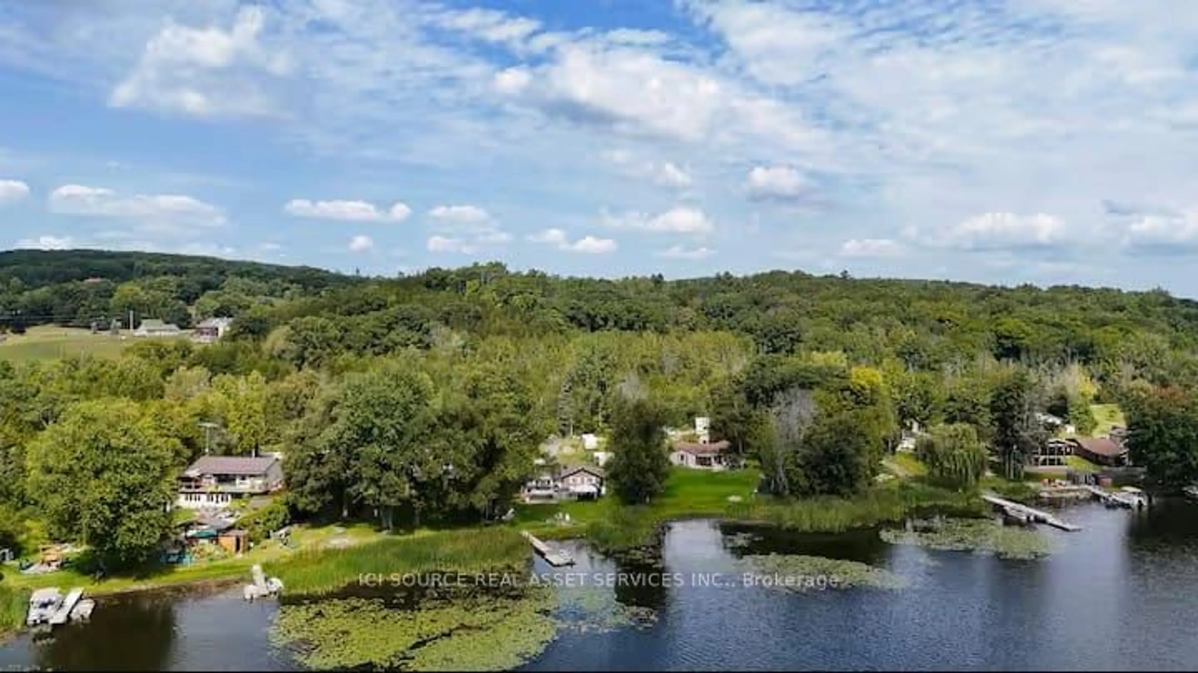 A pic from outside/outdoor area/front of a property/back of a property/a pic from drone, water/lake/river/ocean view for 106 Canal Lane, Hastings Ontario K0K 2C0