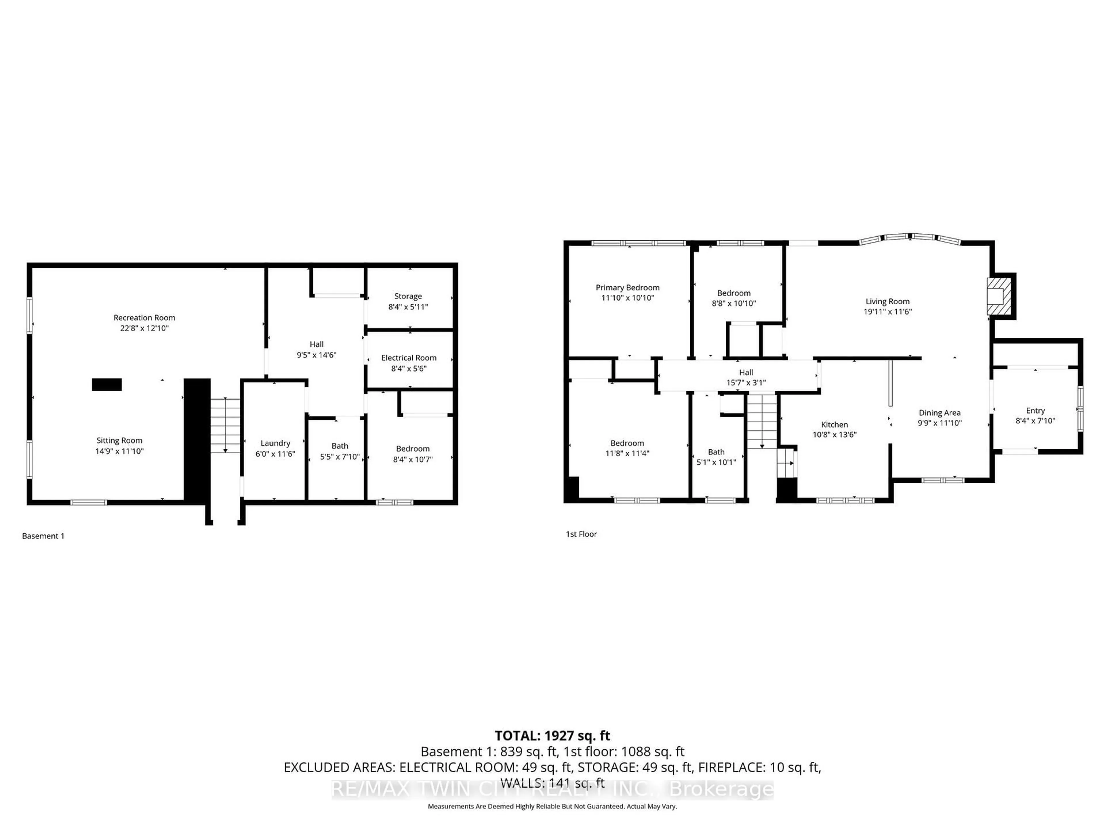 Floor plan for 37 Hillier Cres, Brantford Ontario N3R 1X3