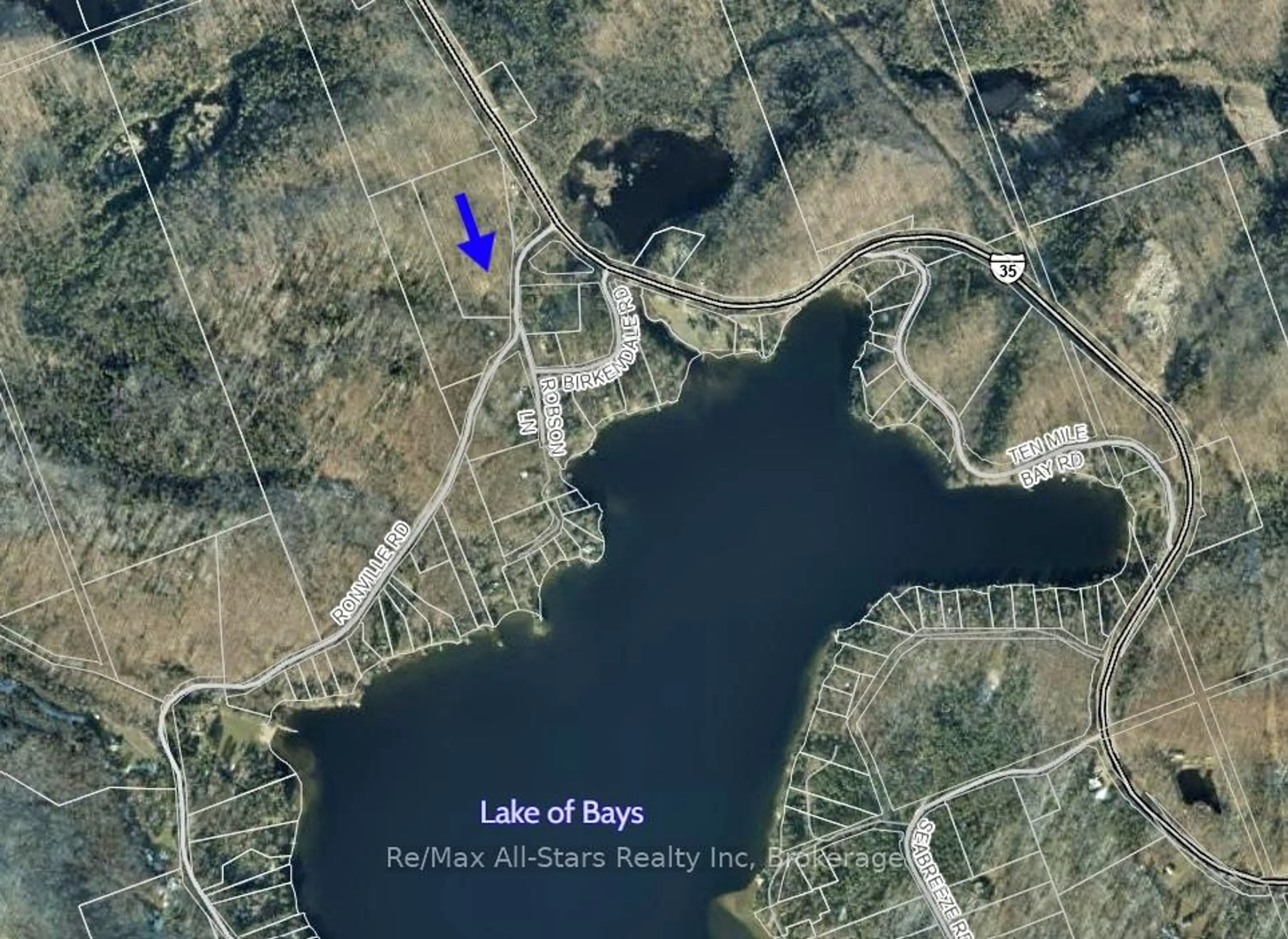 Picture of a map for 1028 Ronville Rd, Lake of Bays Ontario P0A 1H0