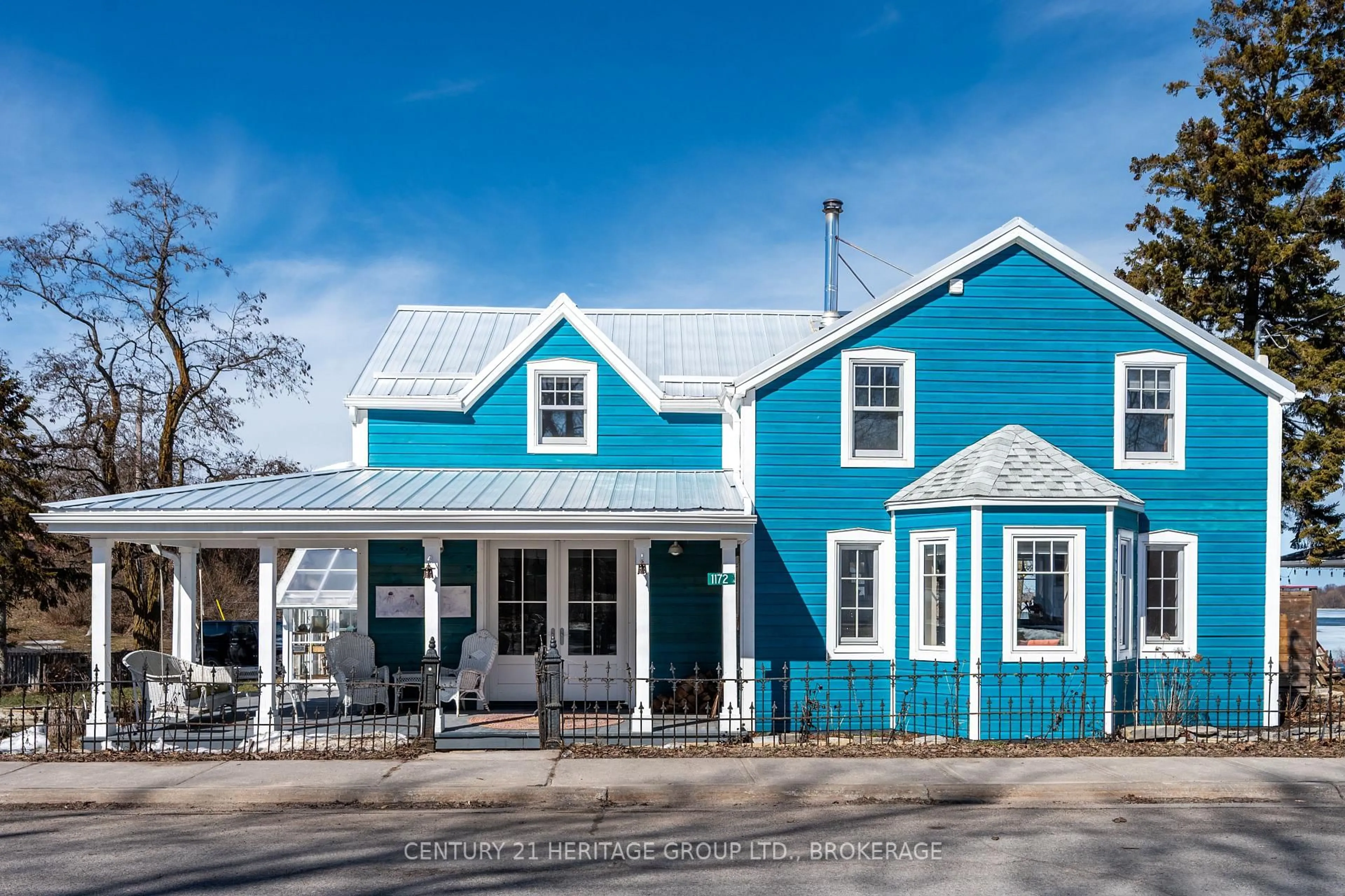 Home with vinyl exterior material, street for 1172 Main St, Verona Ontario K0H 2W0