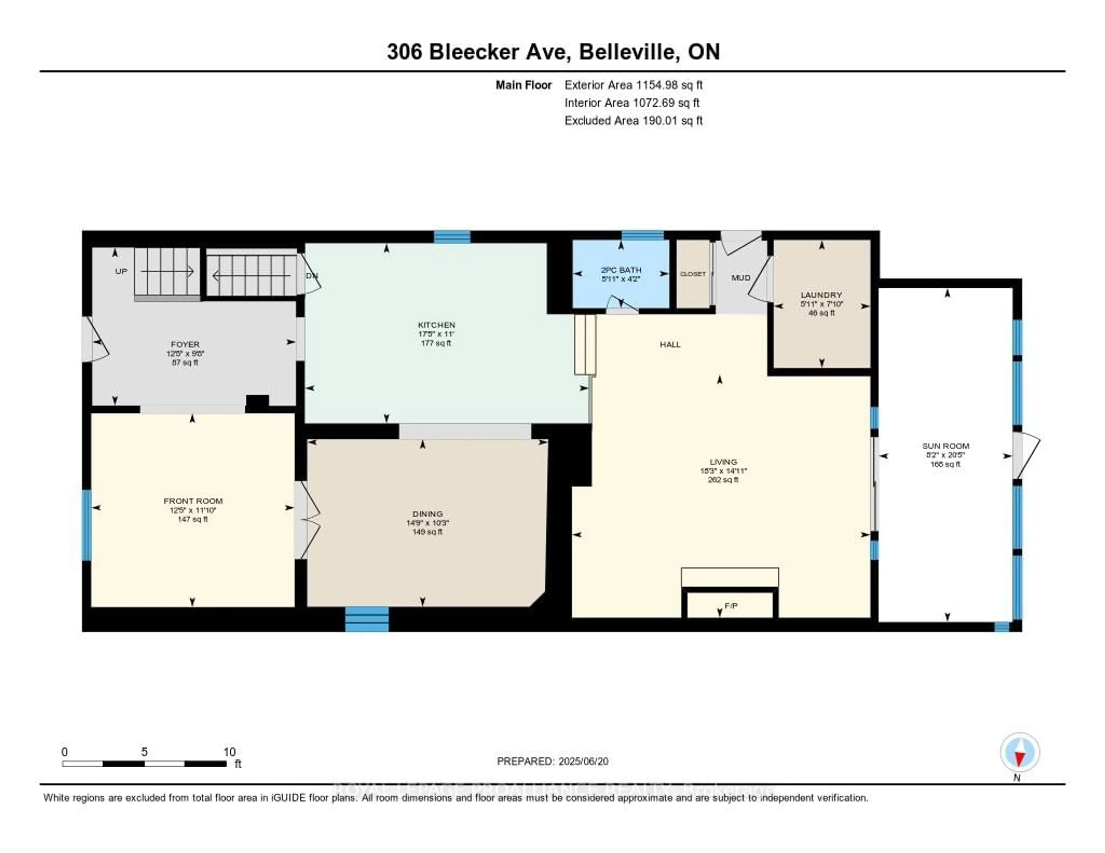 Floor plan for 306 Bleecker Ave, Belleville Ontario K8N 3V4