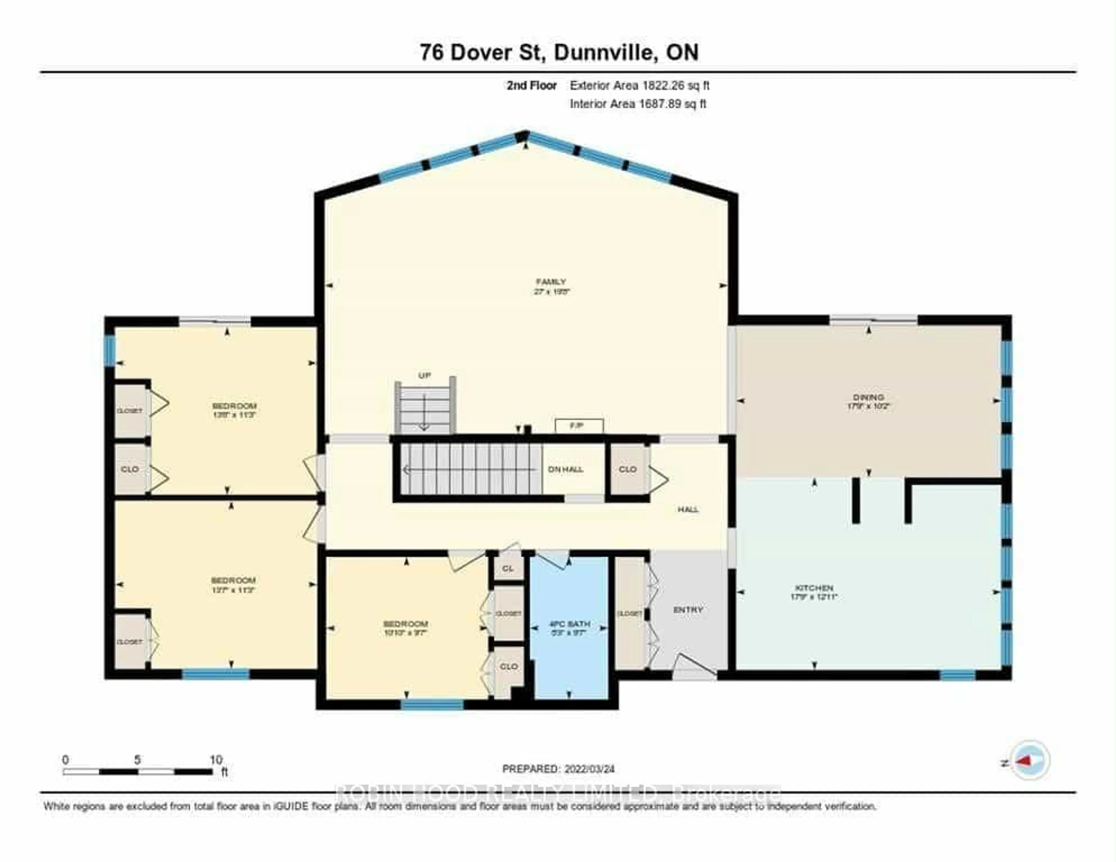 Floor plan for 76 Dover St, Haldimand Ontario N1A 2W6