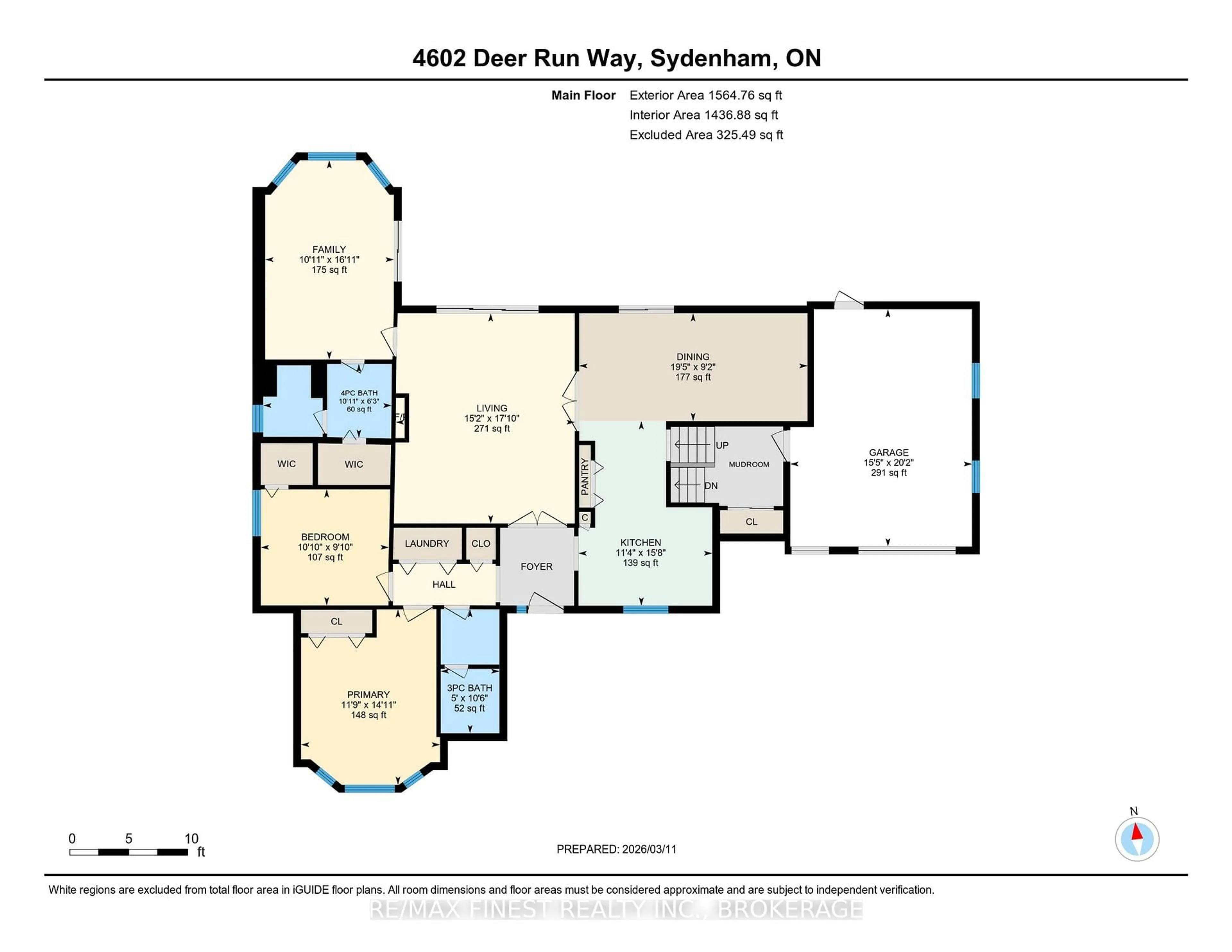 Floor plan for 4602 Deer Run Way, Sydenham Ontario K0H 2T0