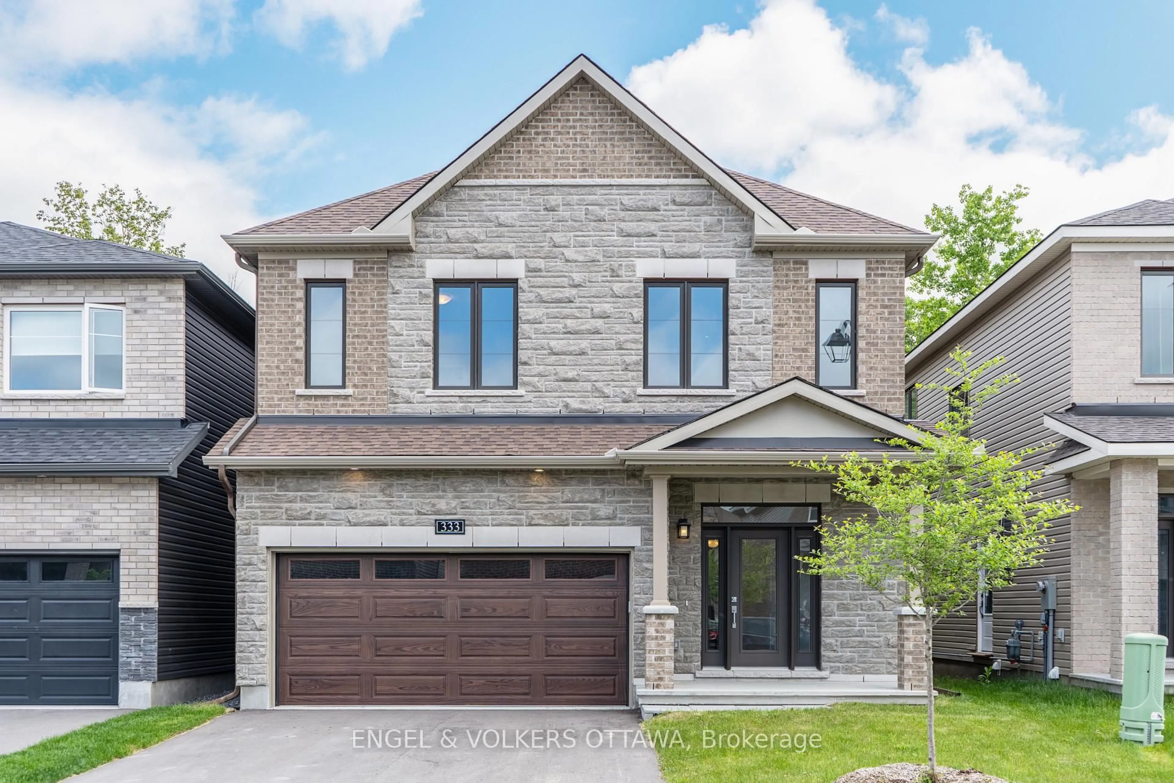 Home with brick exterior material, street for 333 Elsie Macgill Walk, Kanata Ontario K2W 0K7